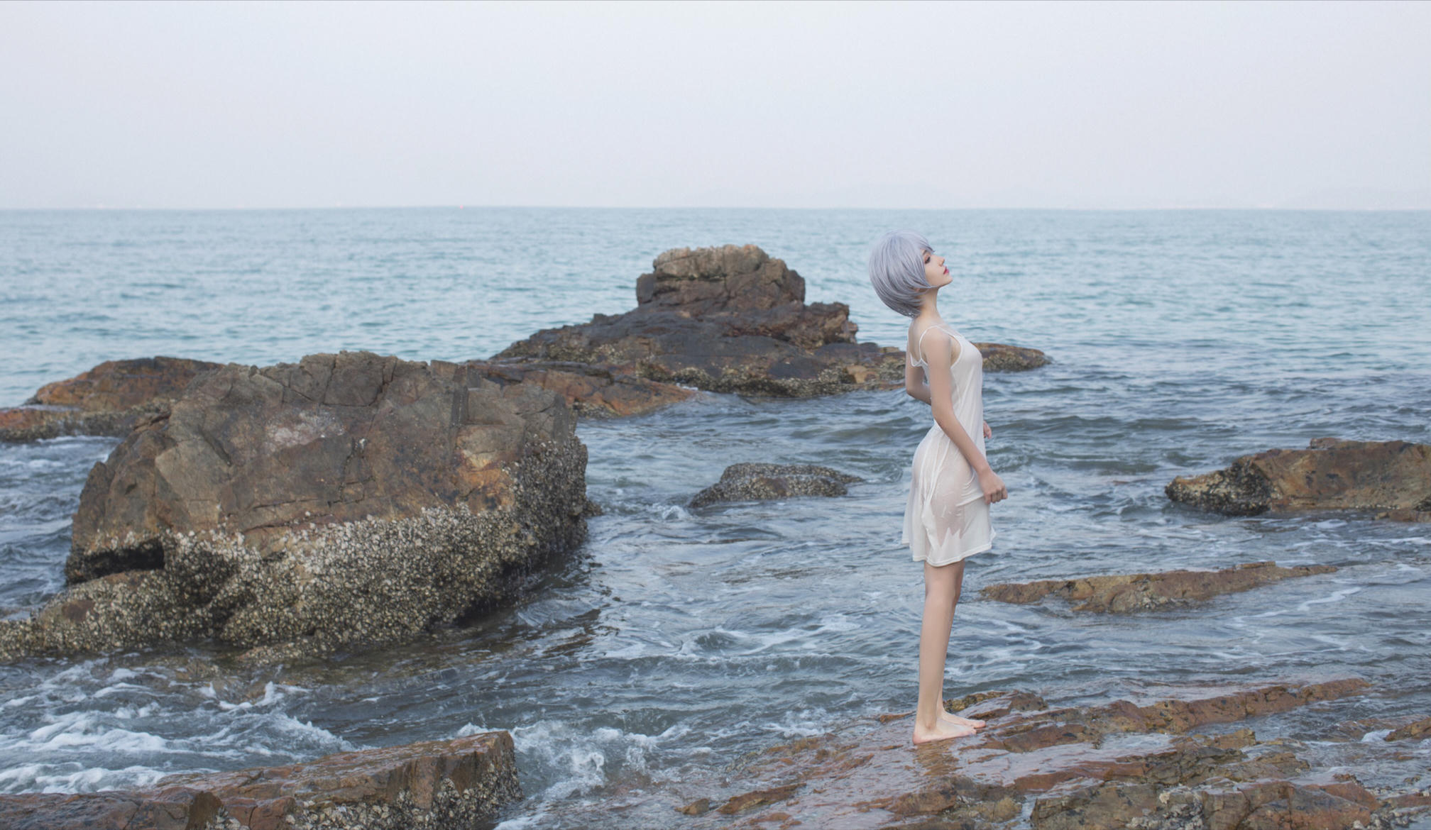 南桃Momoko NO.002 绫波丽白裙 [25P-155MB]_第1集