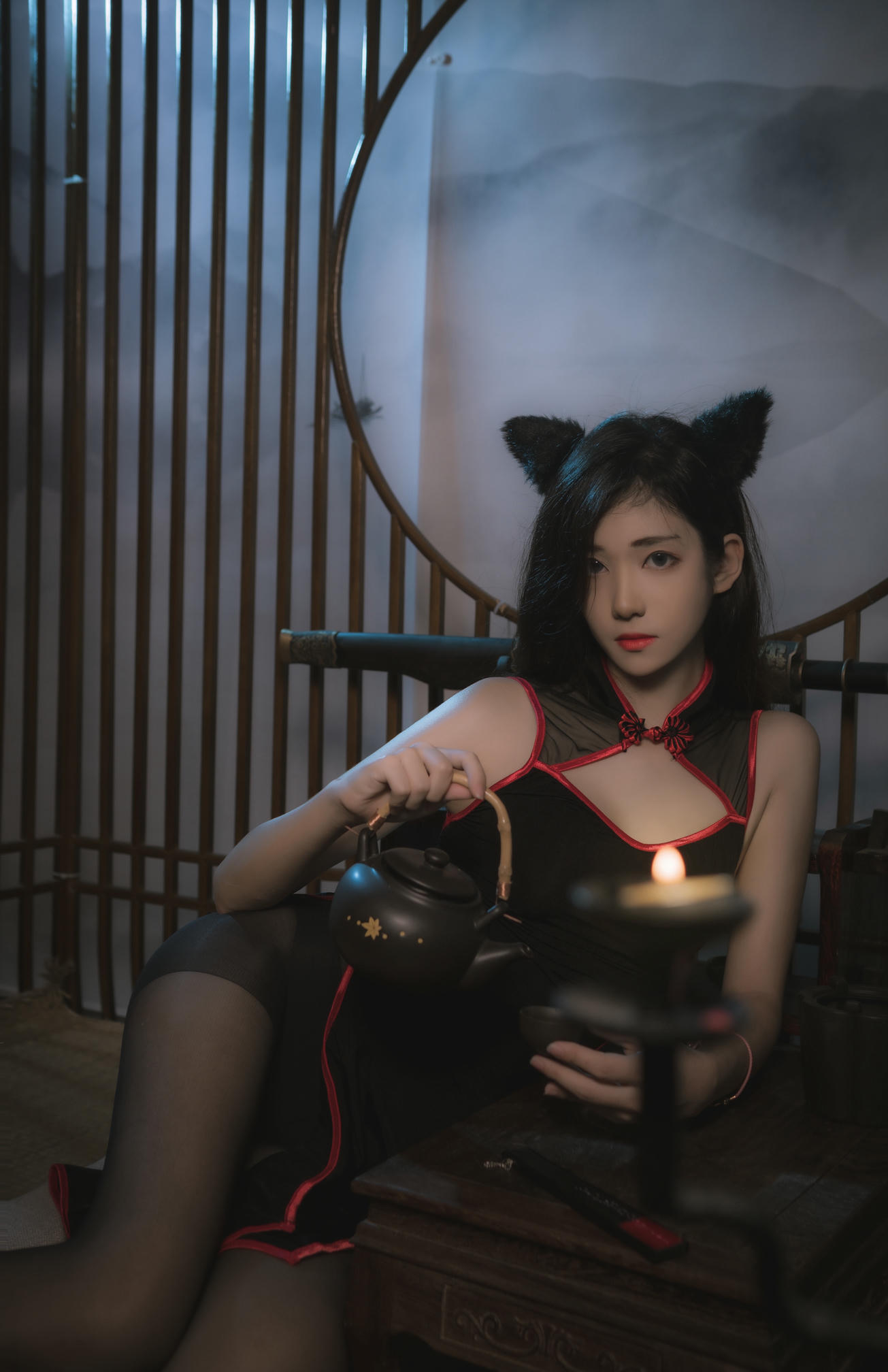 南桃Momoko NO.022 黑旗袍，福利向 [25P-33MB]_第1集