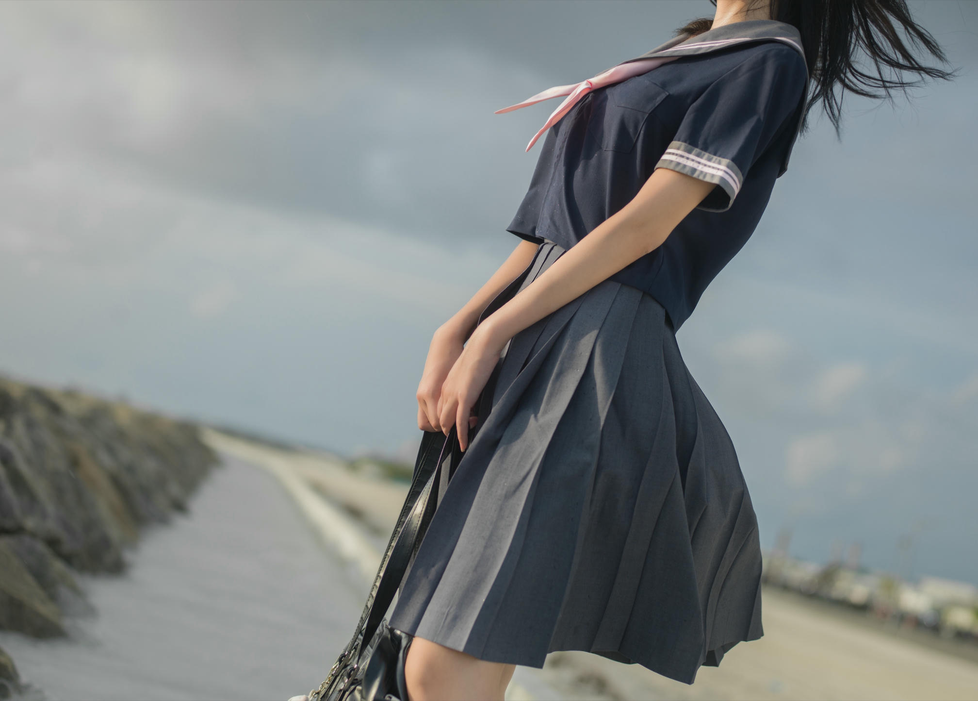 南桃Momoko NO.025 蓝jk [12P-16MB]_第1集