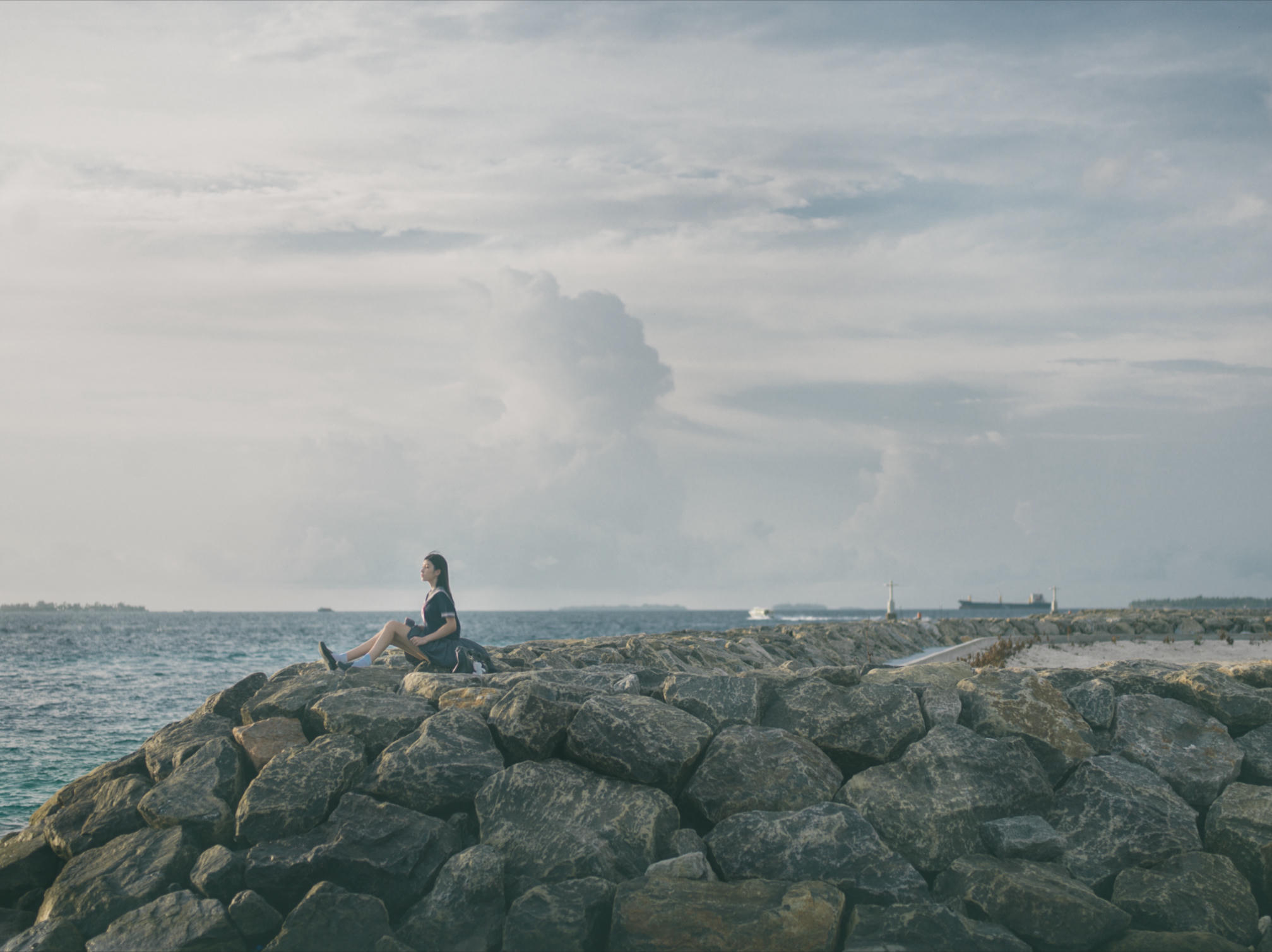 南桃Momoko NO.025 蓝jk [12P-16MB]_第1集