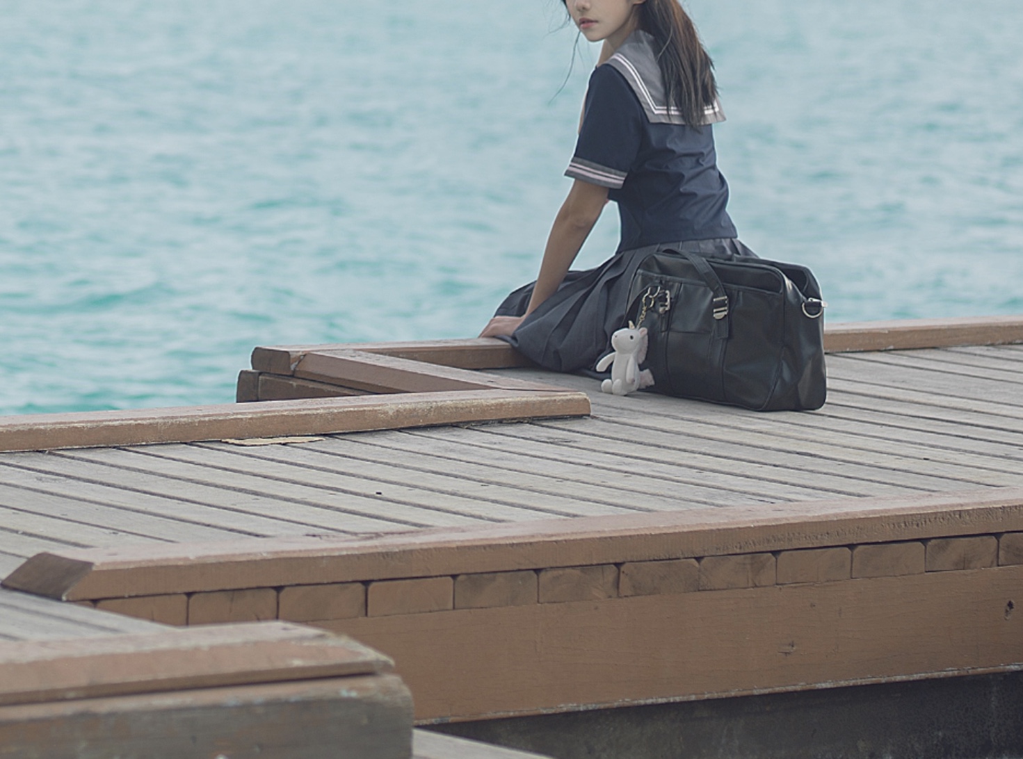 南桃Momoko NO.025 蓝jk [12P-16MB]_第1集