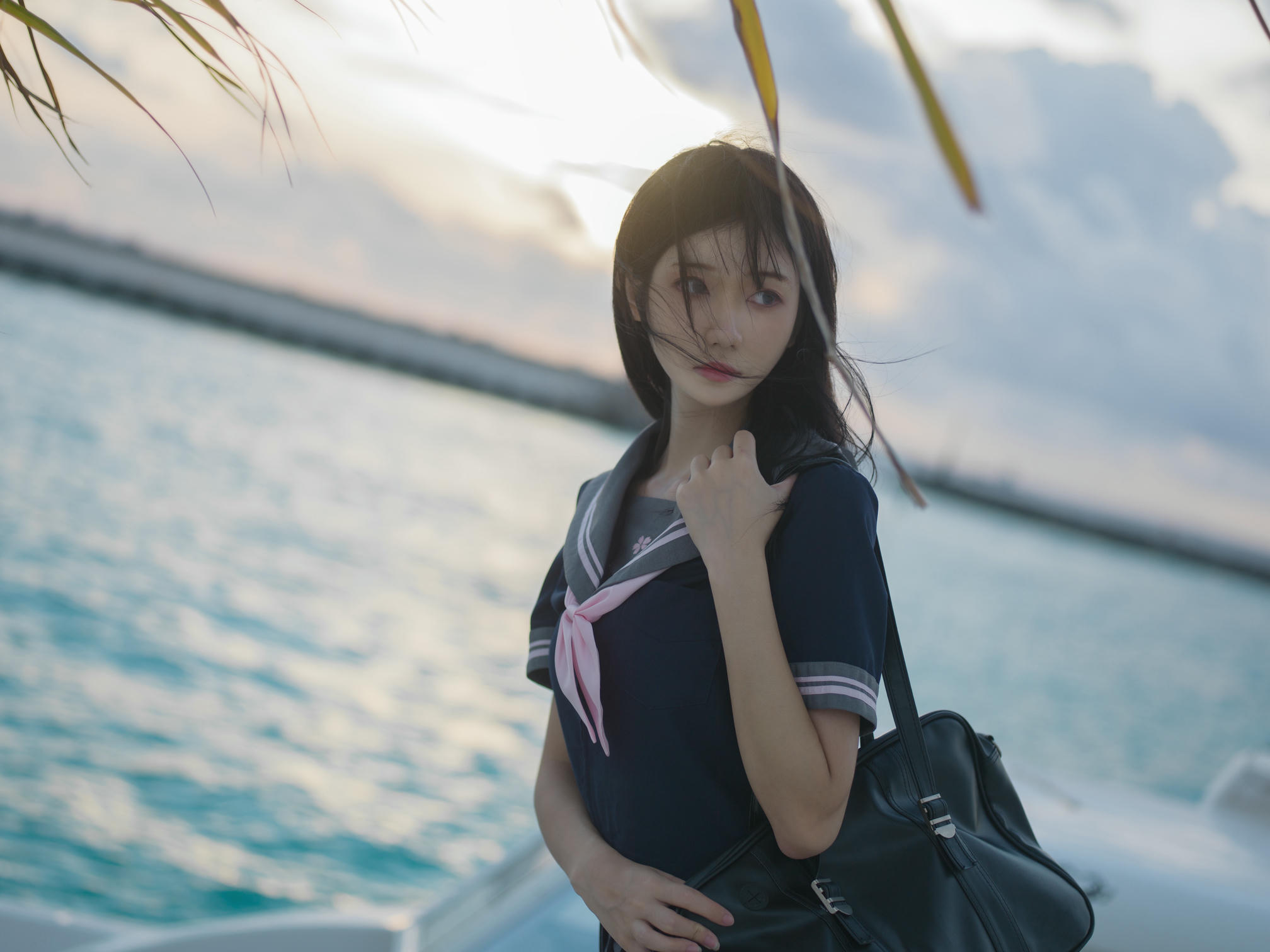 南桃Momoko NO.025 蓝jk [12P-16MB]_第1集