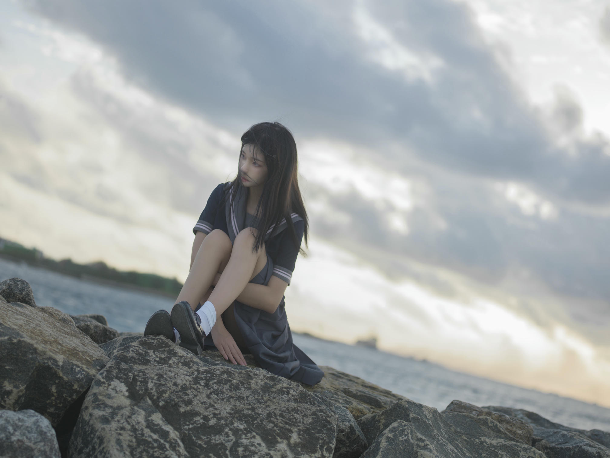 南桃Momoko NO.025 蓝jk [12P-16MB]_第1集