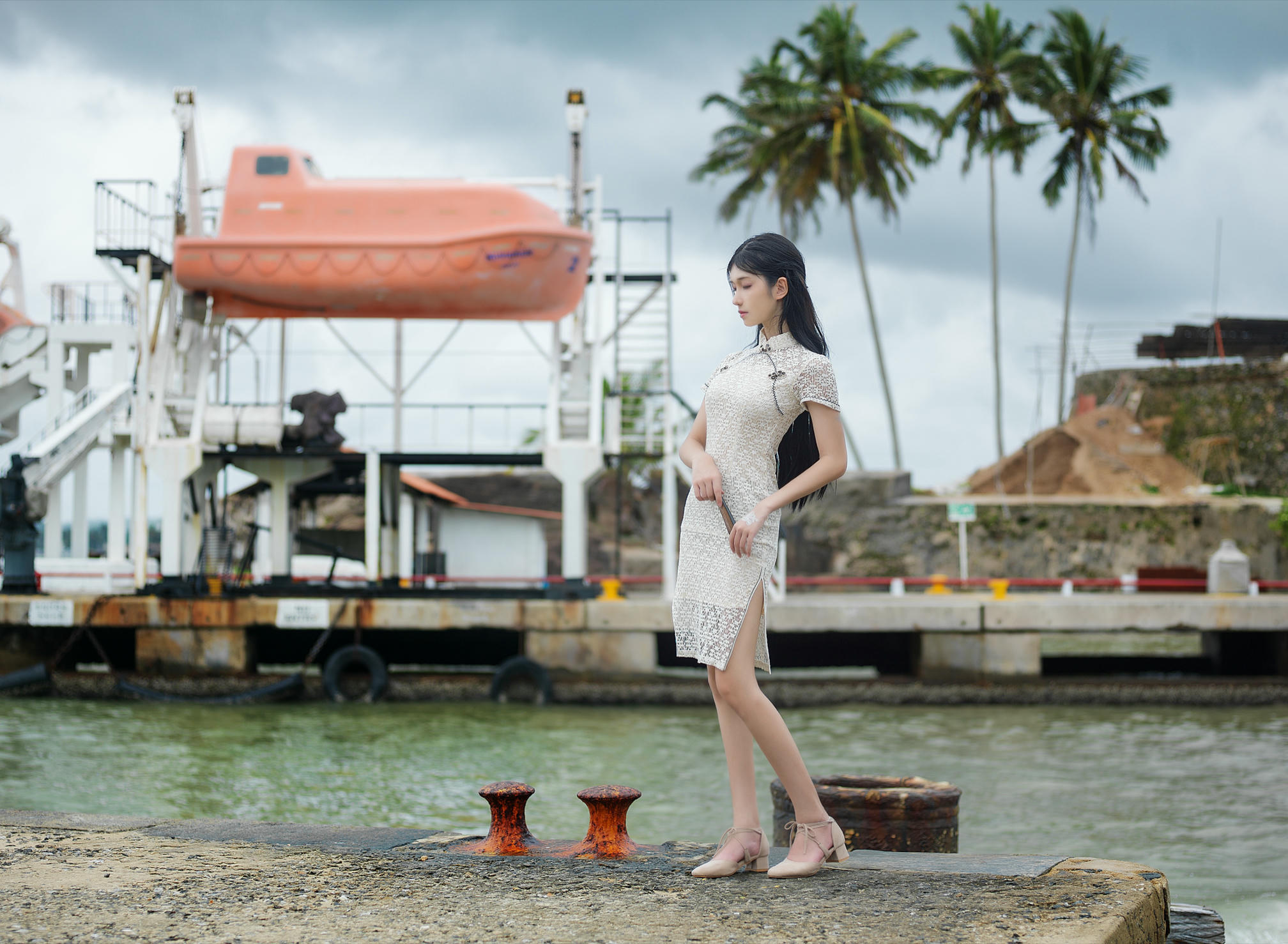 南桃Momoko NO.053 白旗袍 [11P-26MB]_第1集