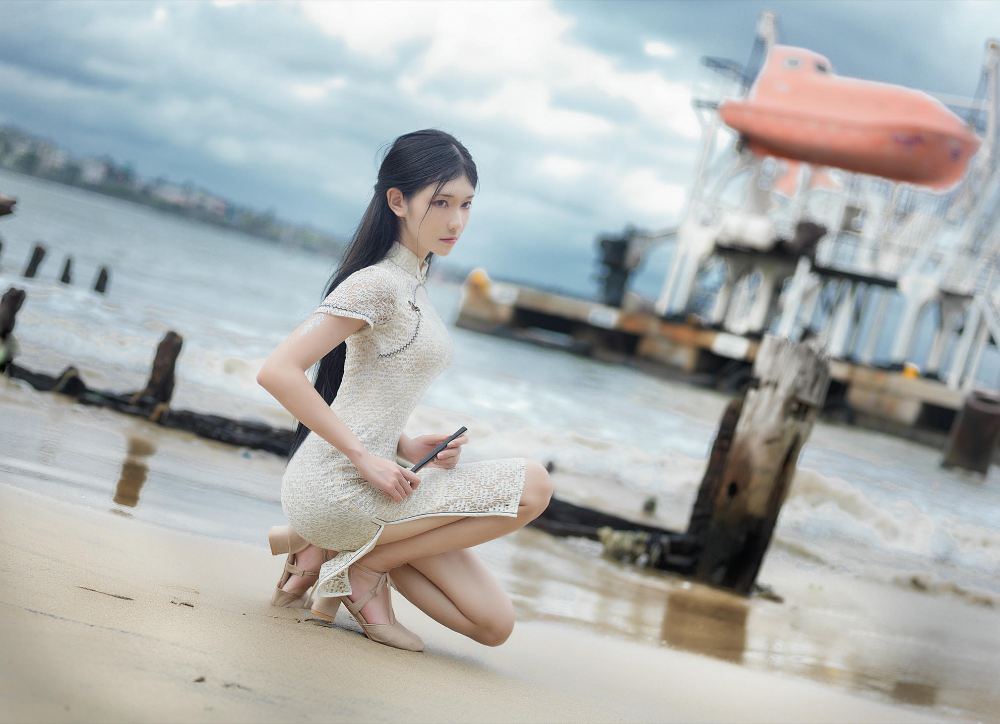 南桃Momoko NO.053 白旗袍 [11P-26MB]_第1集