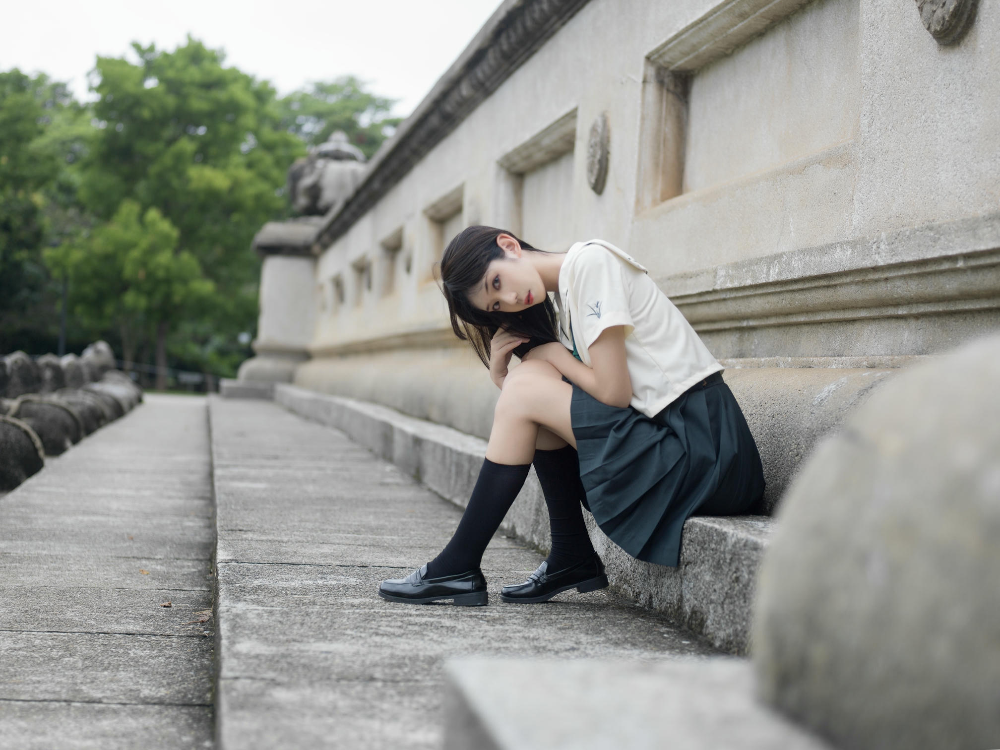 南桃Momoko NO.057 绿jk [14P-27MB]_第1集