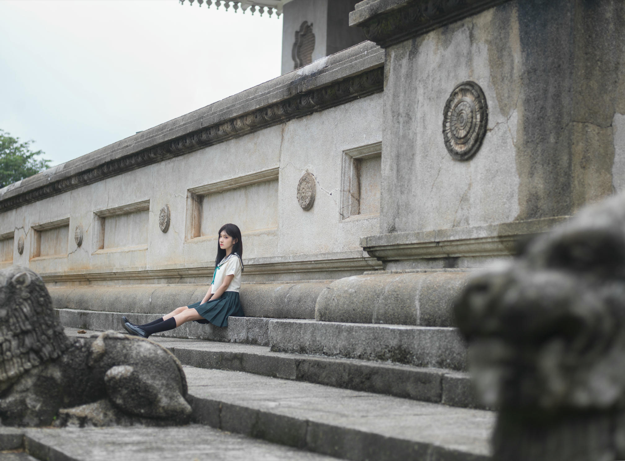 南桃Momoko NO.057 绿jk [14P-27MB]_第1集