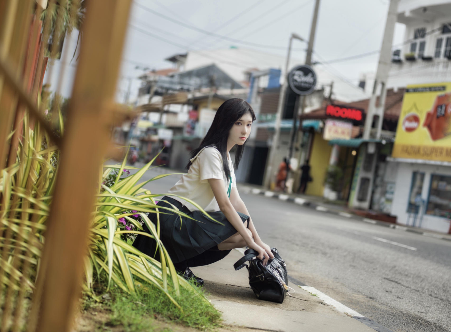 南桃Momoko NO.057 绿jk [14P-27MB]_第1集