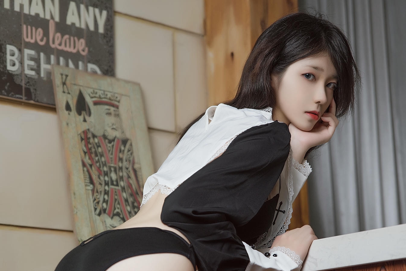 南桃Momoko NO.063 酒味女人 黑修女 福利向 [22P-40MB]_第1集