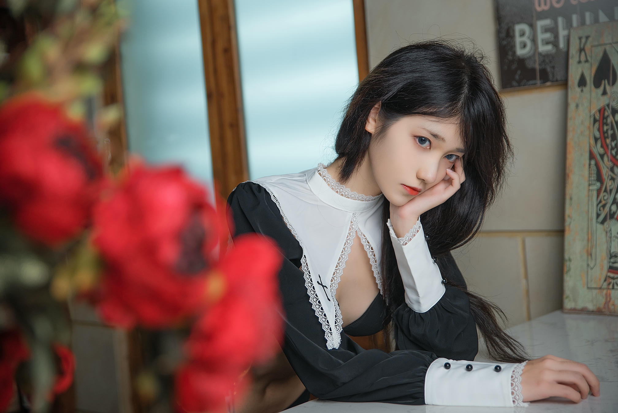 南桃Momoko NO.063 酒味女人 黑修女 福利向 [22P-40MB]_第1集