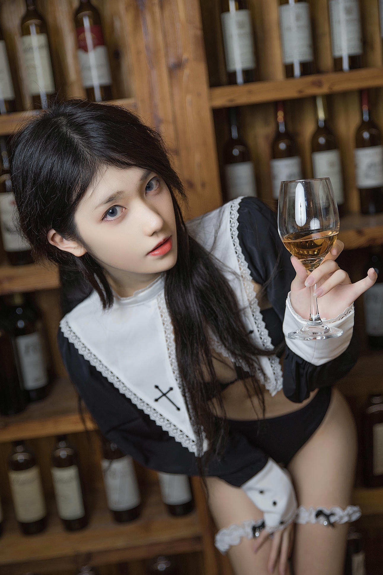 南桃Momoko NO.063 酒味女人 黑修女 福利向 [22P-40MB]_第1集