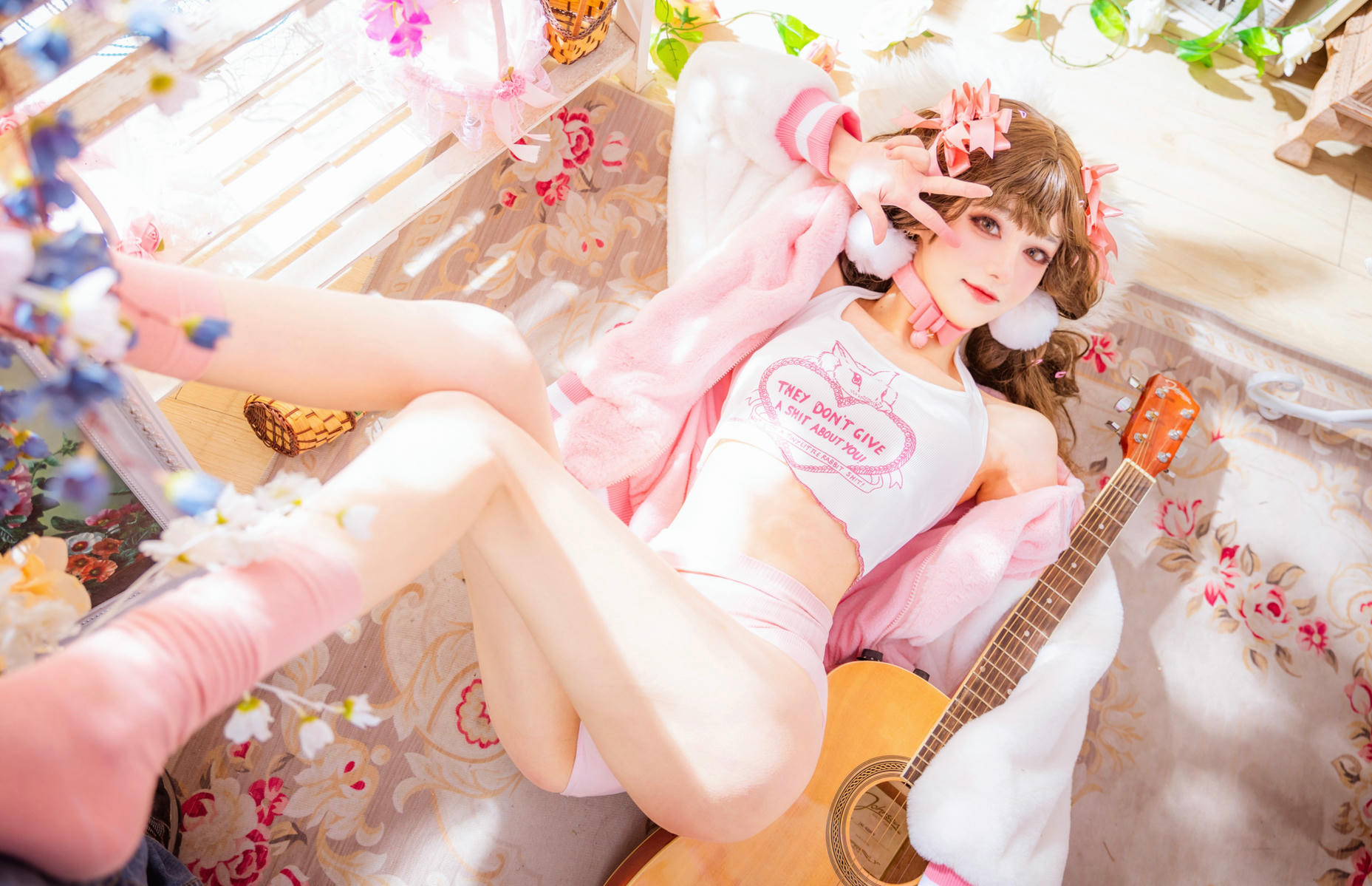 南桃Momoko NO.088 少女吉他与蝴蝶结 [28P-240MB]_第1集