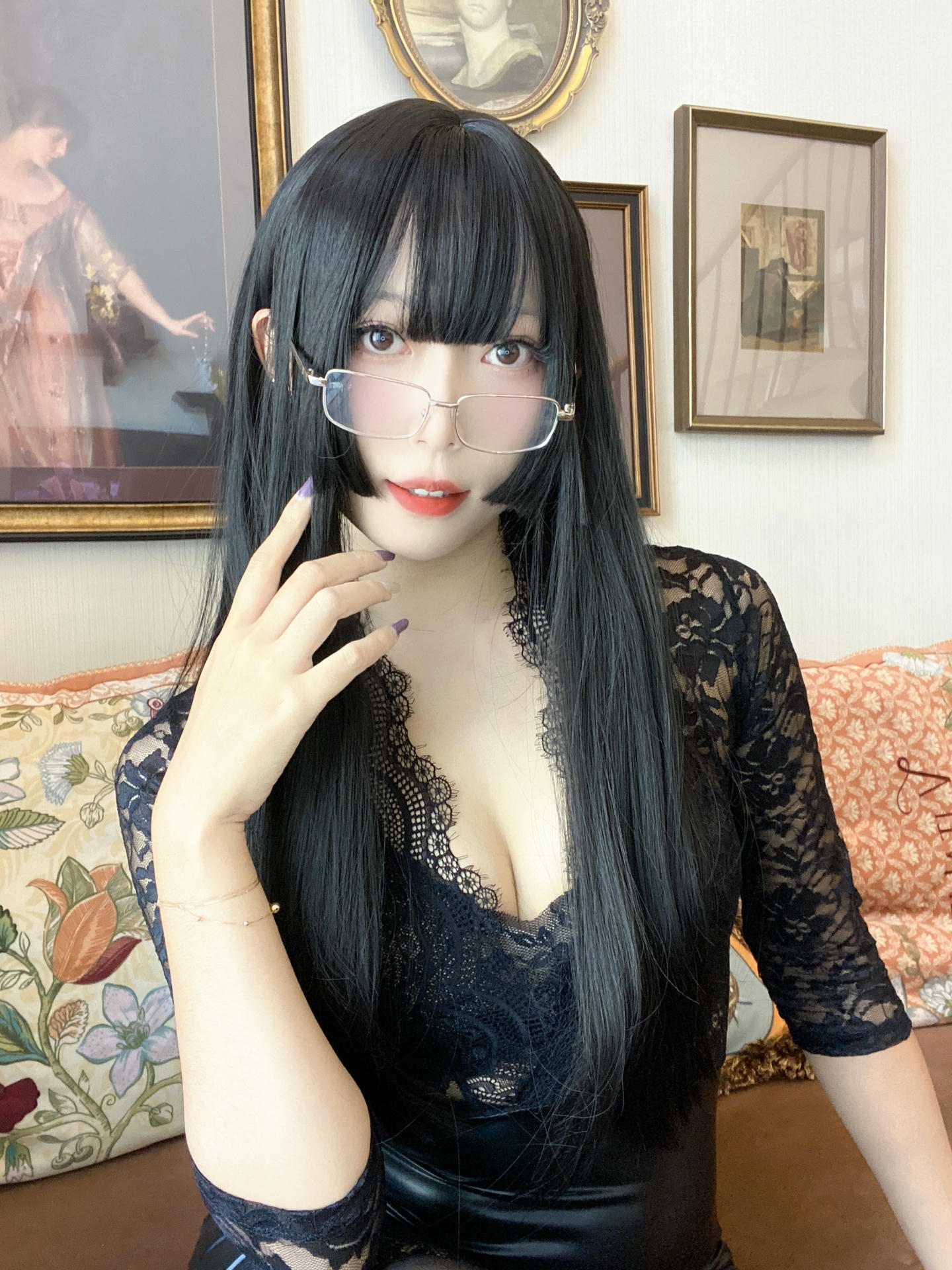 Money冷冷 NO.022 黑蕾丝ol [48P2V 1.83GB]_第2集