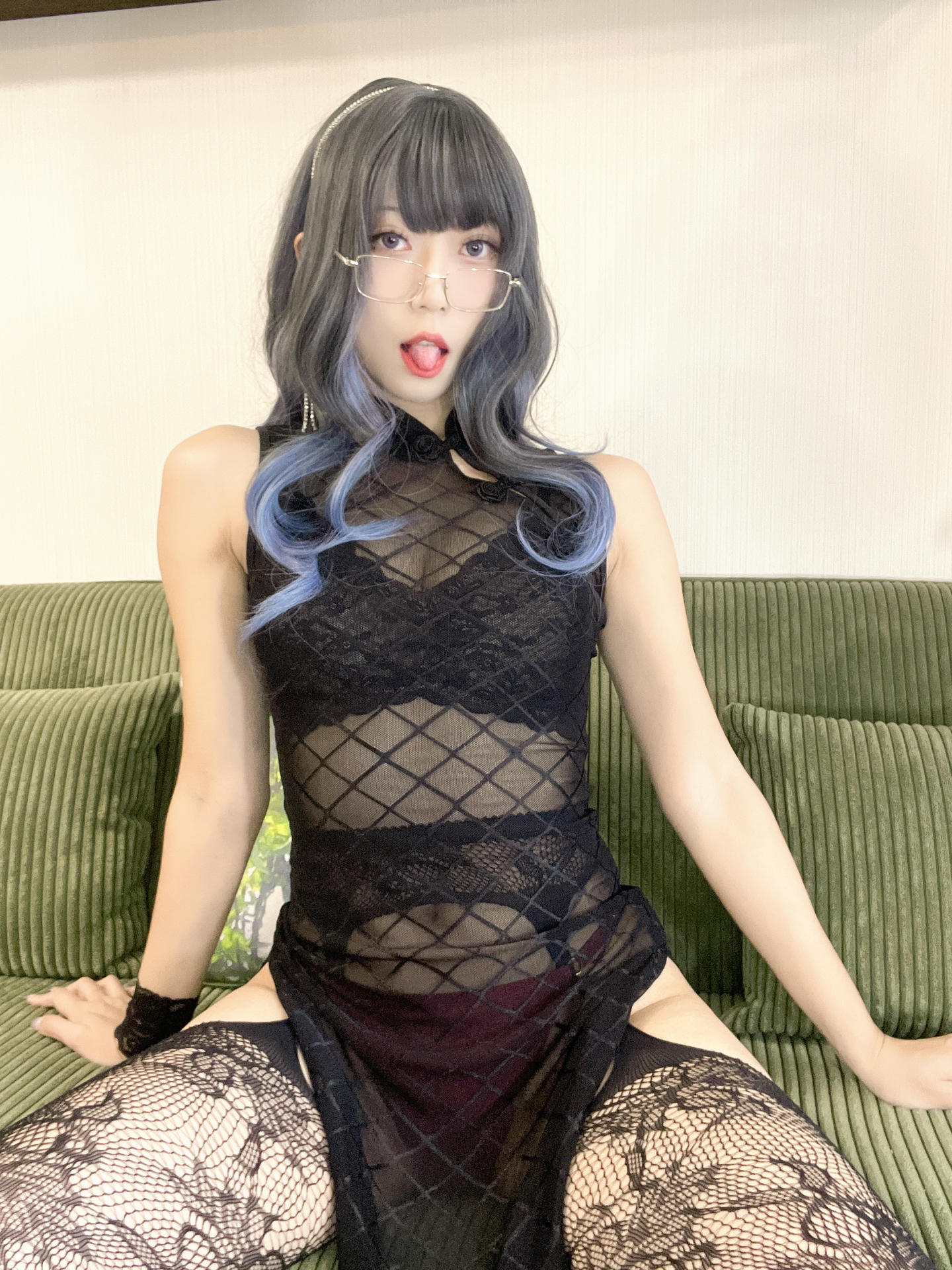 Money冷冷 NO.033 网格旗袍 [65P3V 4.12GB]-网格旗袍+65p_第1集