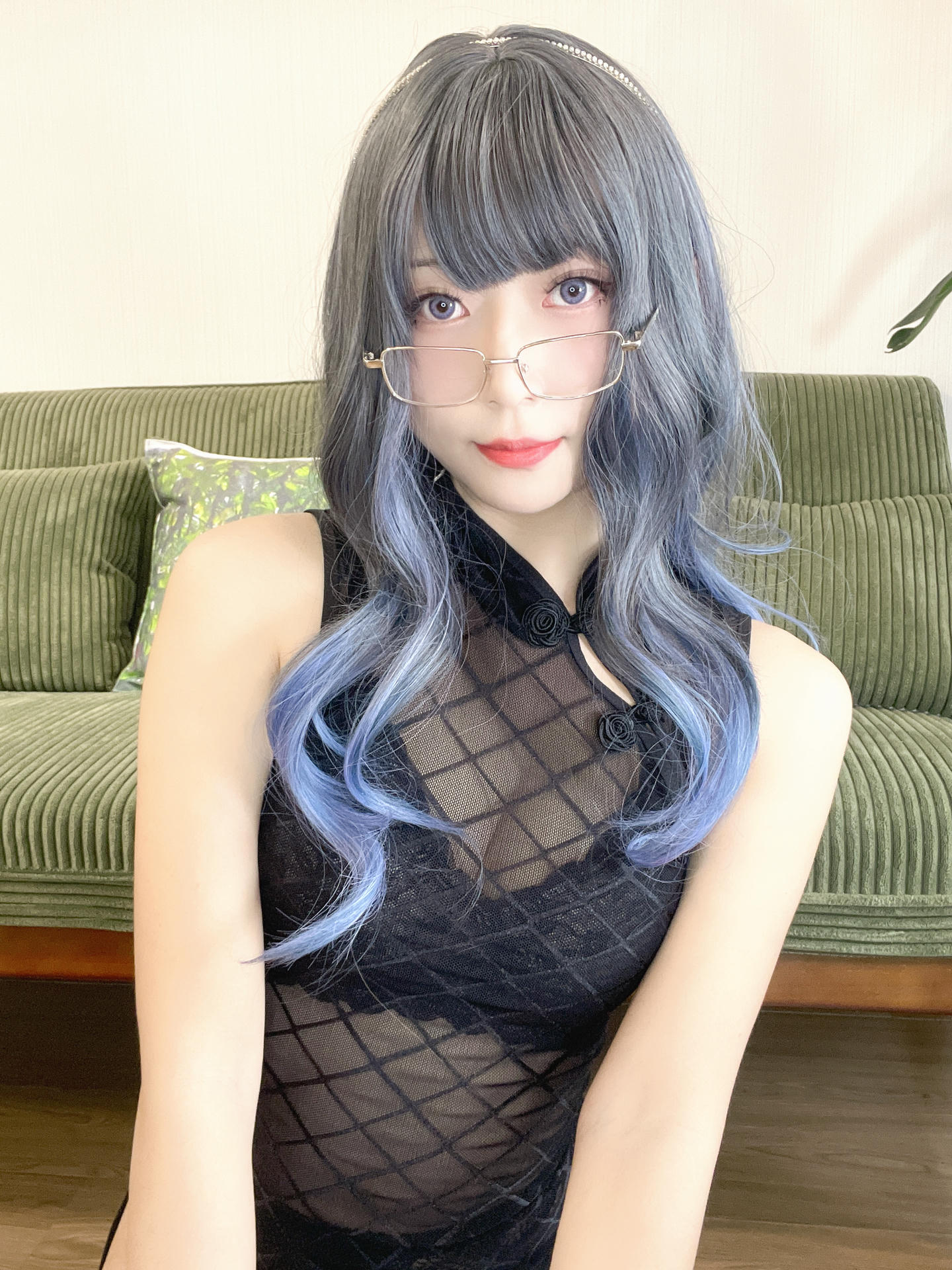 Money冷冷 NO.033 网格旗袍 [65P3V 4.12GB]-网格旗袍+65p_第1集