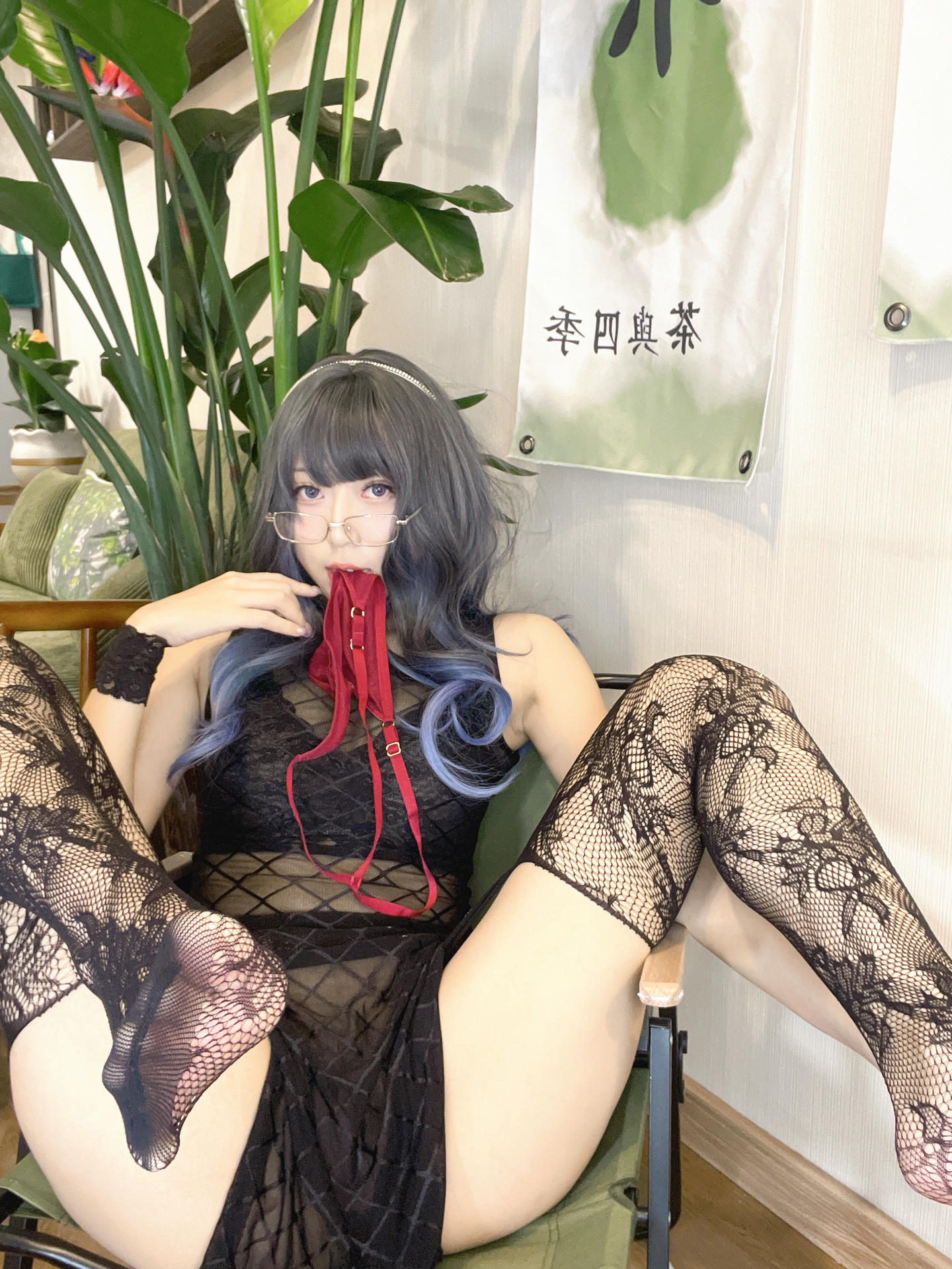 Money冷冷 NO.033 网格旗袍 [65P3V 4.12GB]-网格旗袍+65p_第4集