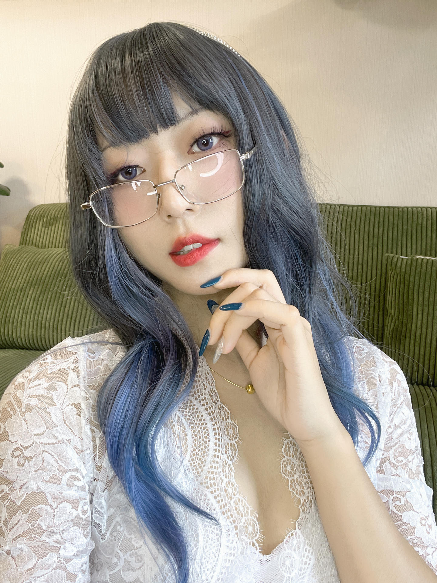 Money冷冷 NO.036 白蕾丝长裙 [73P2V 2.87GB]_第2集