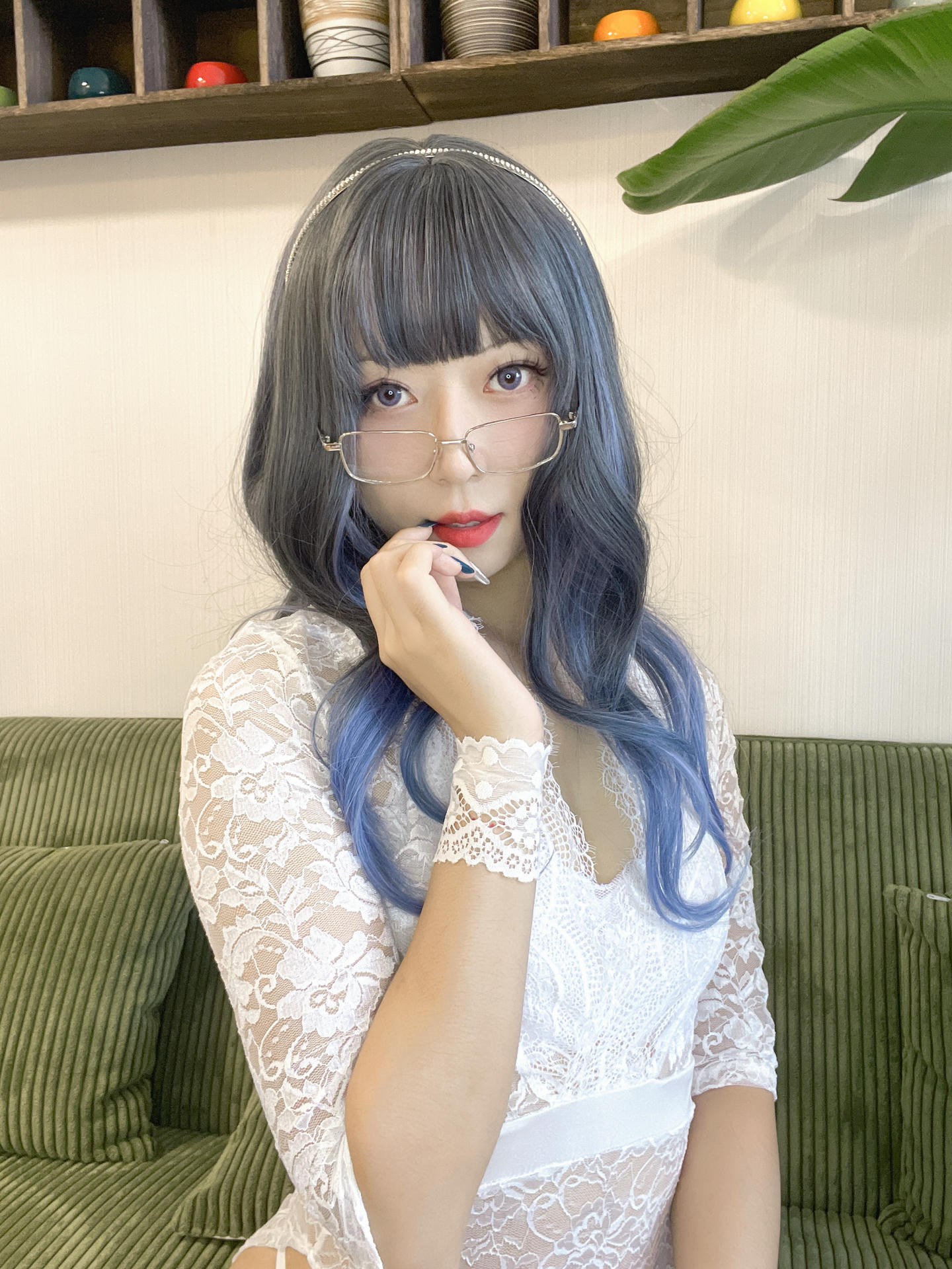 Money冷冷 NO.036 白蕾丝长裙 [73P2V 2.87GB]_第1集