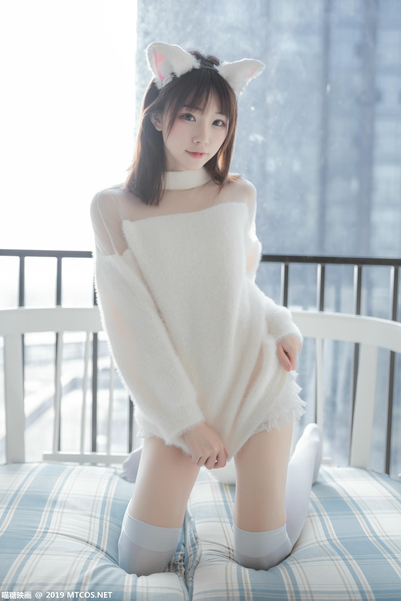 [喵糖映画] VOL.027 Kitaro_绮太郎 白喵女友[41P／189MB]_第2集