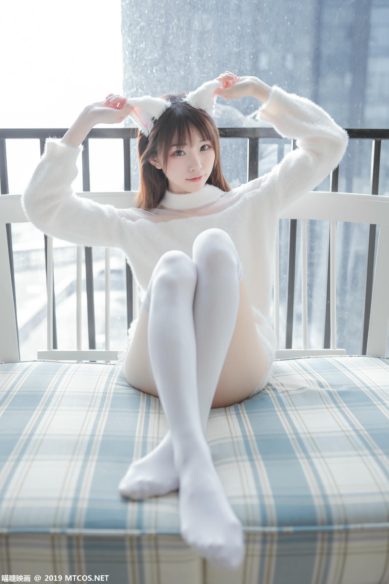 [喵糖映画] VOL.027 Kitaro_绮太郎 白喵女友[41P／189MB]_第2集