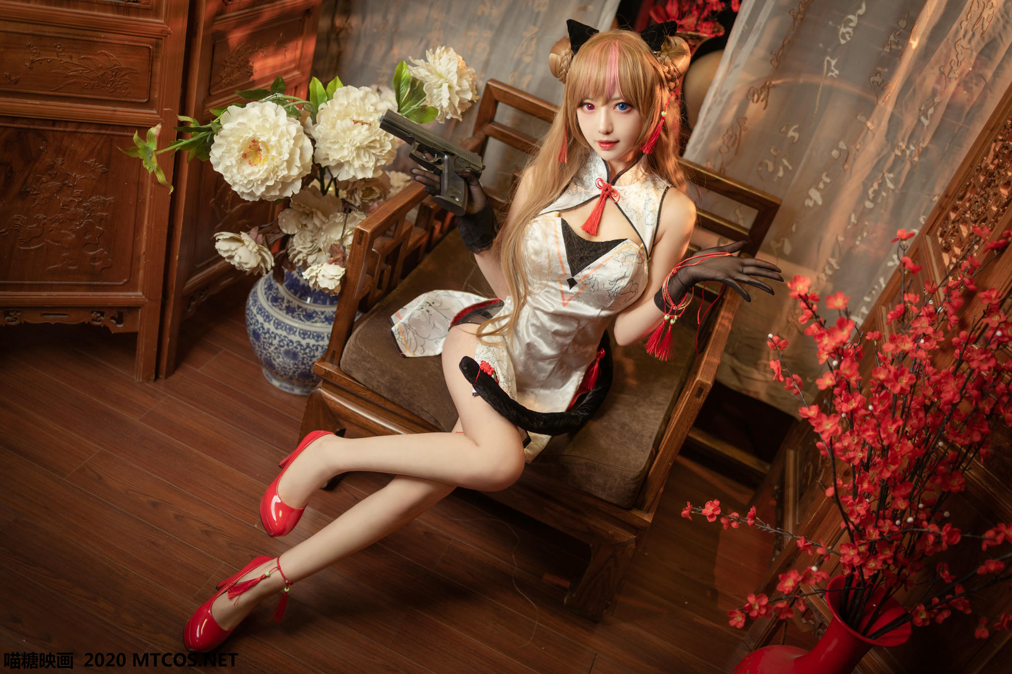 [喵糖映画] HML.011 蜂糖花旗袍[20P／134M]_第1集