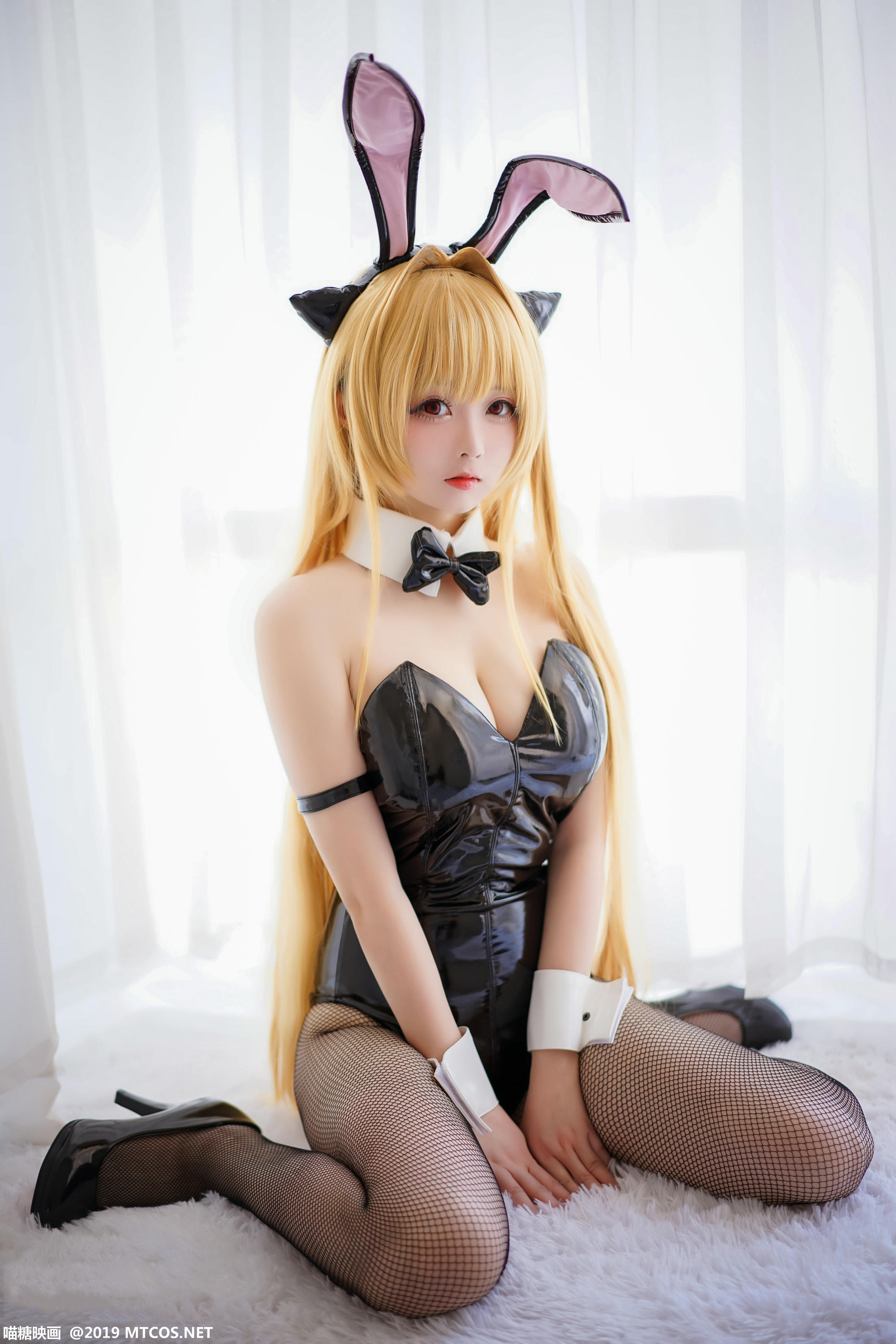 [喵糖映画] VOL.044 嶋葵 网袜兔女郎[40P／542MB]_第1集