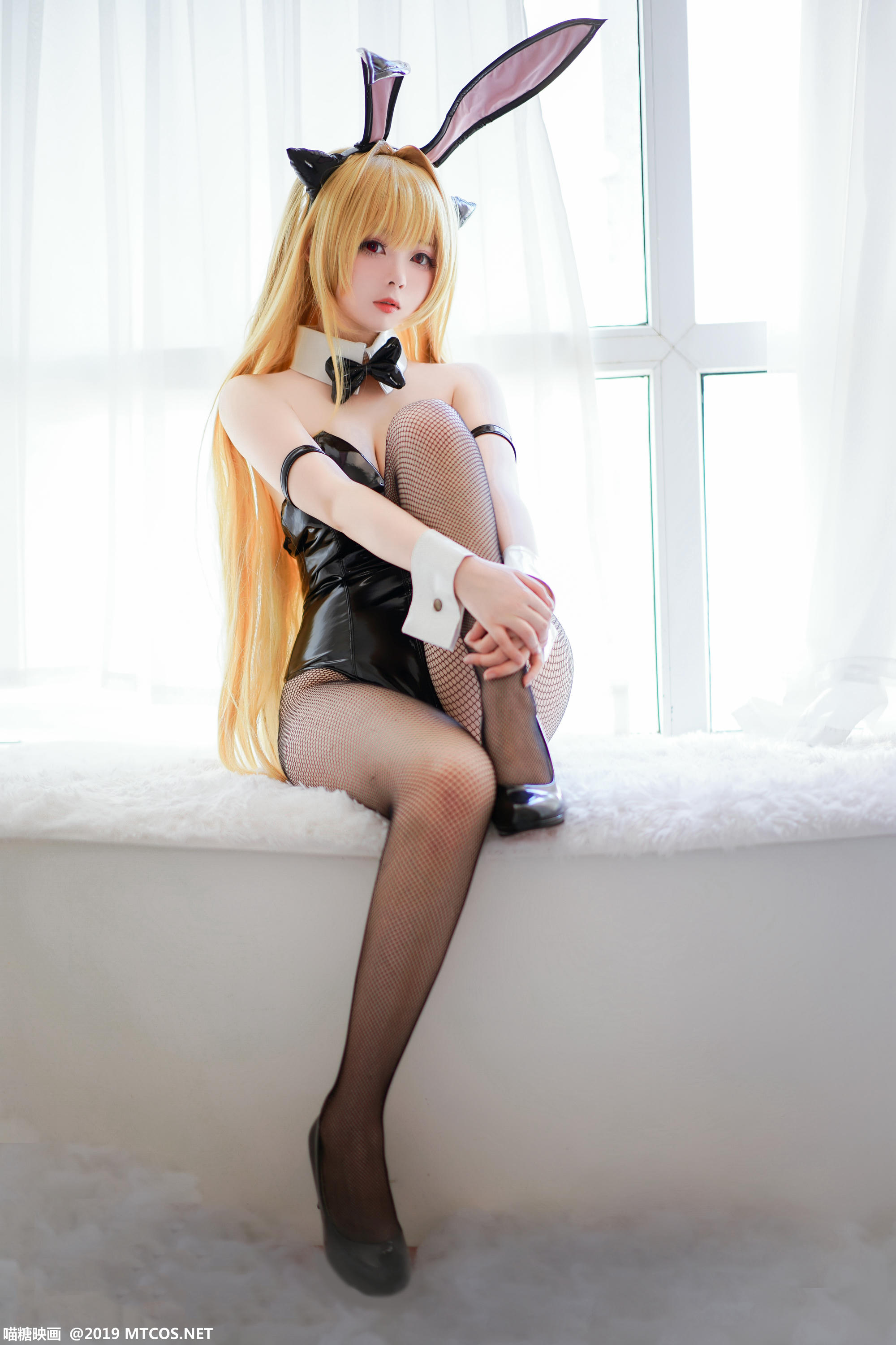 [喵糖映画] VOL.044 嶋葵 网袜兔女郎[40P／542MB]_第2集