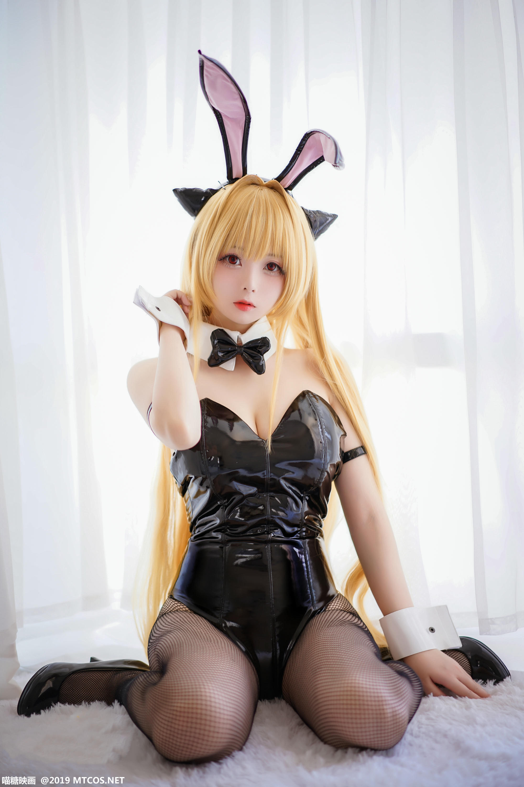 [喵糖映画] VOL.044 嶋葵 网袜兔女郎[40P／542MB]_第1集