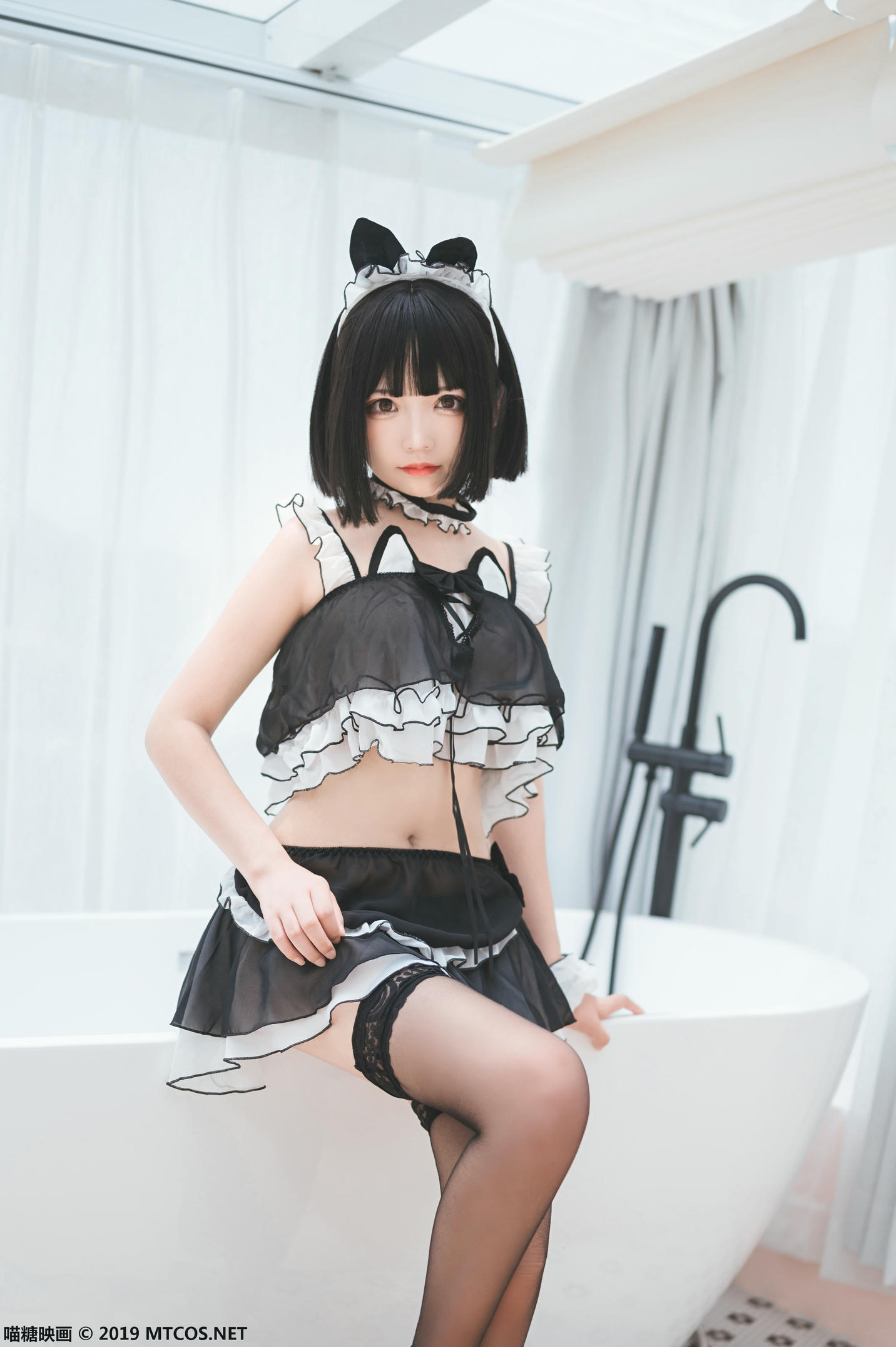 [喵糖映画] VOL.060 黑丝猫耳[46P／449MB]_第2集