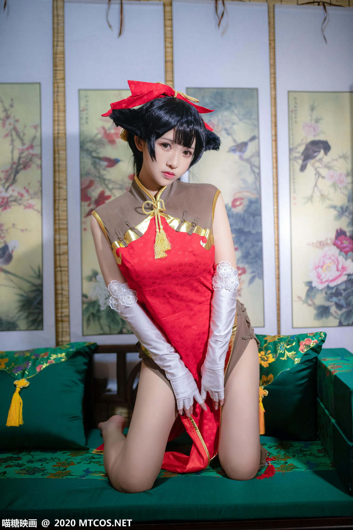 [喵糖映画] HML.015 高雄银红旗袍[24P／348M]_第1集