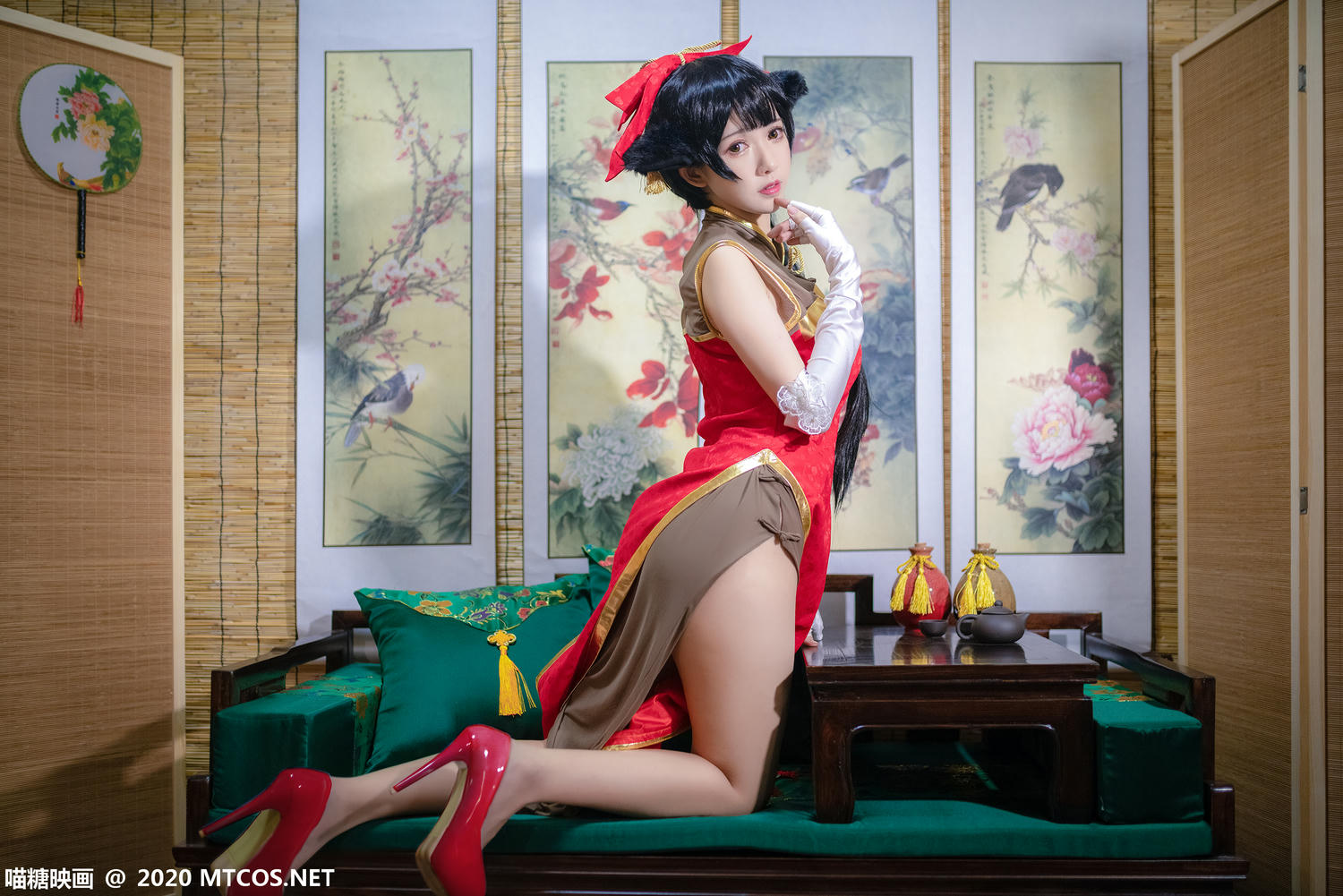 [喵糖映画] HML.015 高雄银红旗袍[24P／348M]_第1集