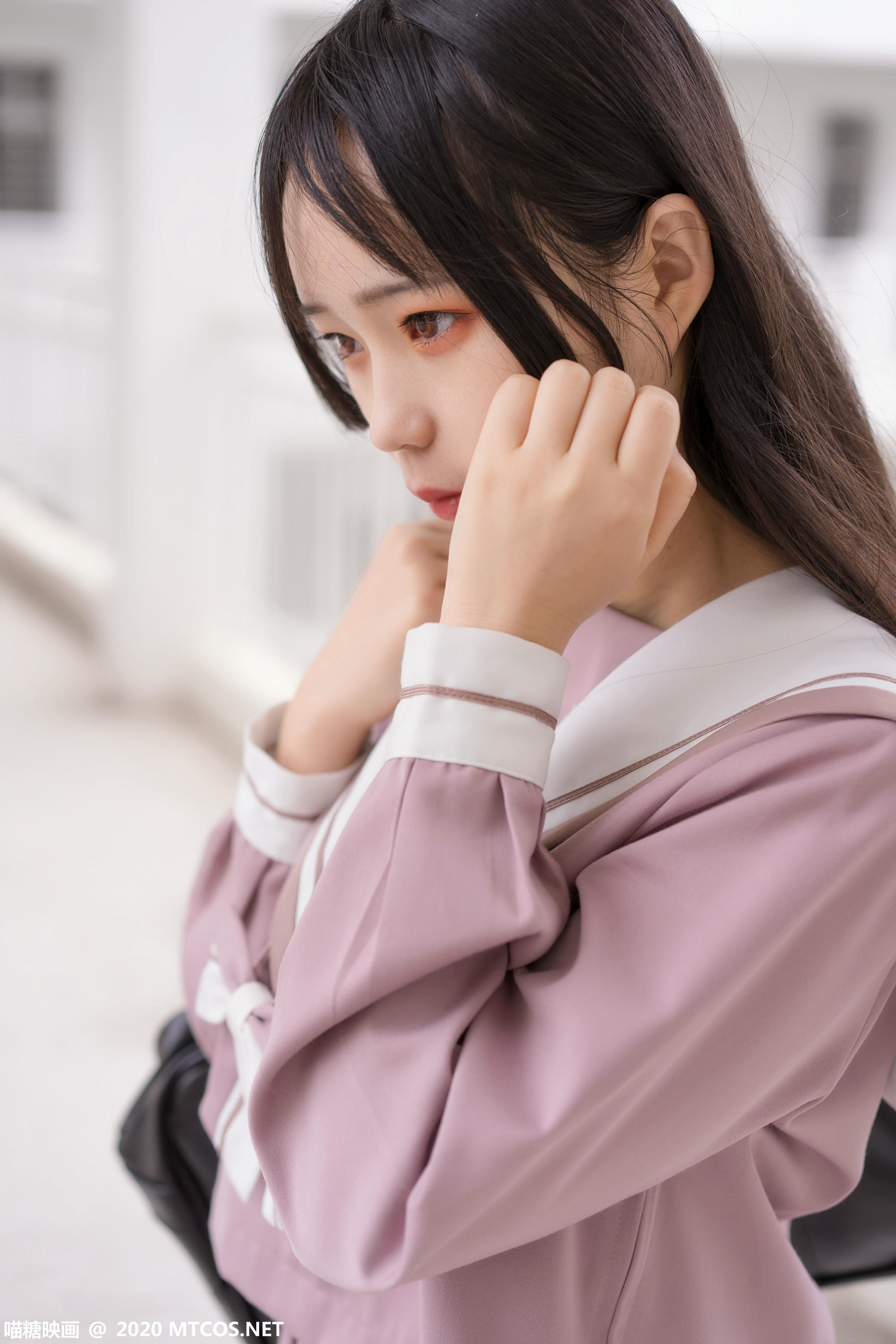 [喵糖映画] VOL.074 半度度度喵 粉色JK小姐姐[49P／323MB]_第1集