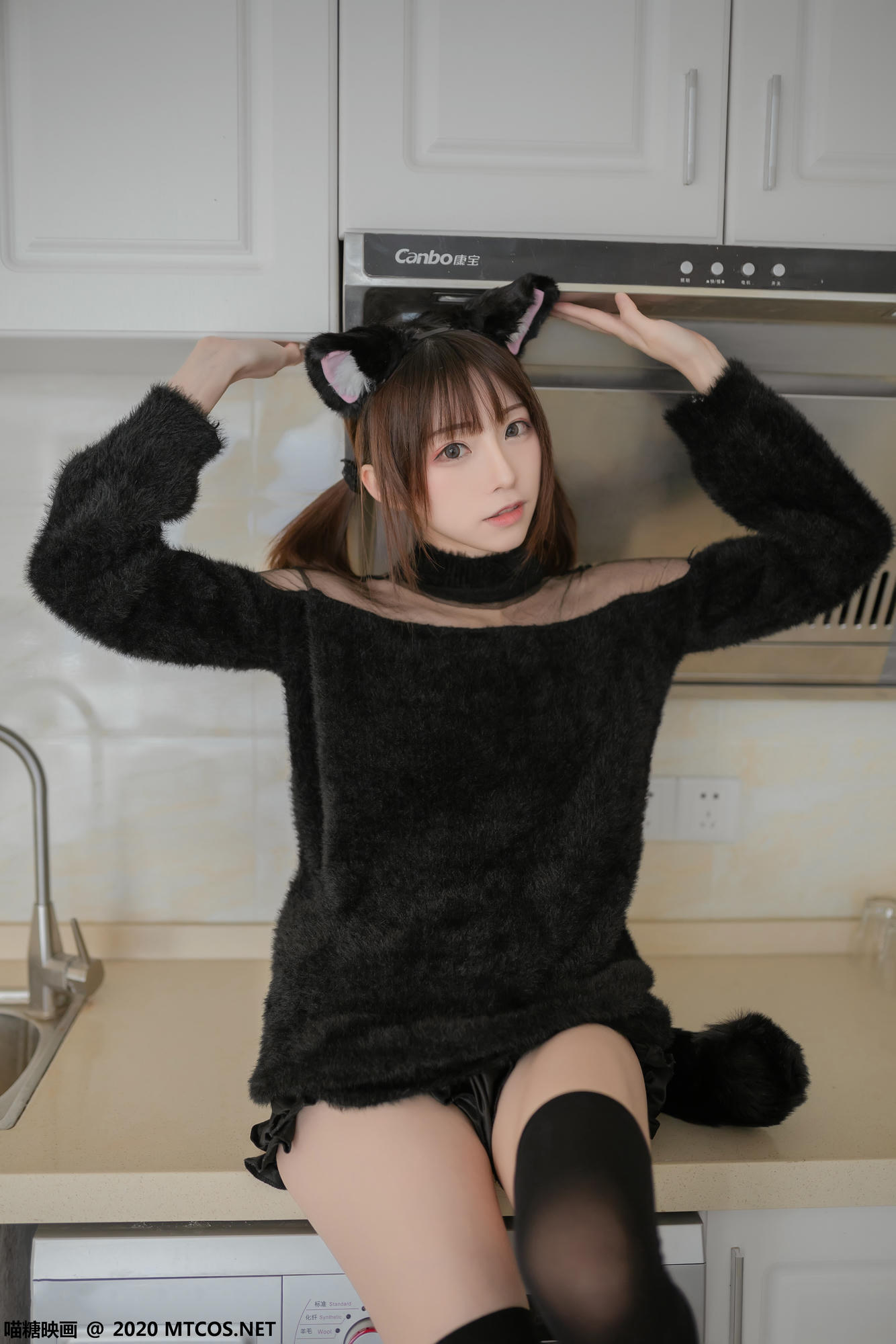 [喵糖映画] VOL.081 Kitaro_绮太郎 黑喵女友[45P／195MB]_第1集