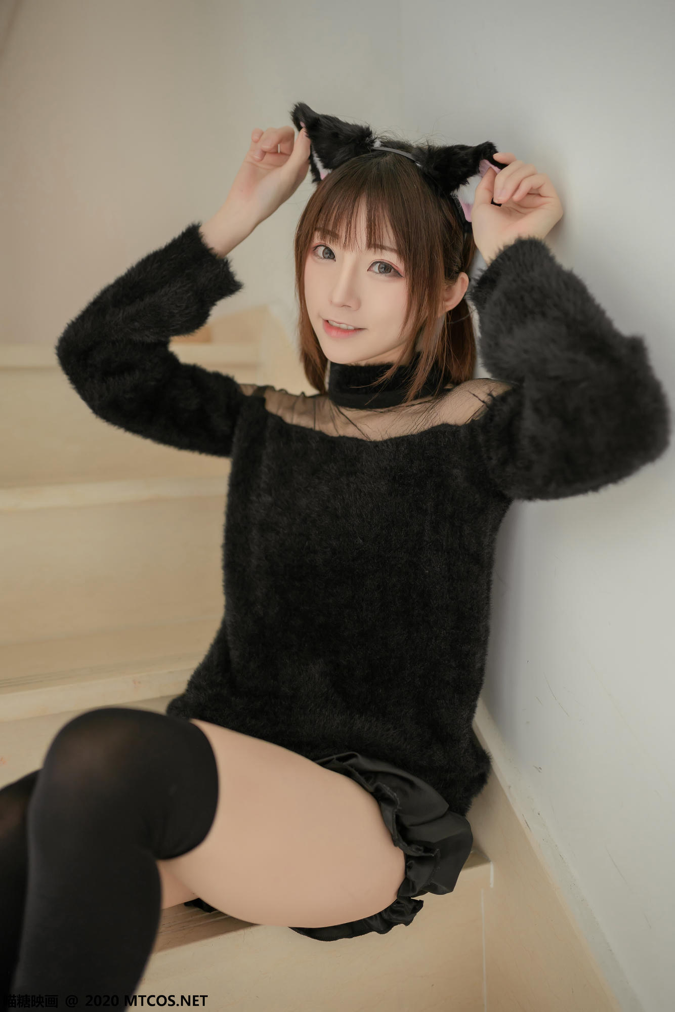 [喵糖映画] VOL.081 Kitaro_绮太郎 黑喵女友[45P／195MB]_第2集