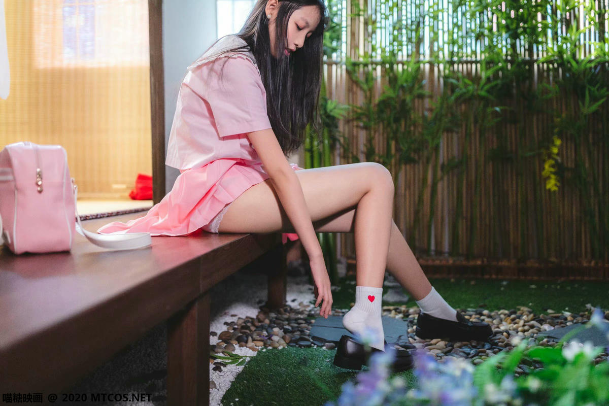 [喵糖映画] VOL.087 日系粉色JK[41P／816MB]_第1集