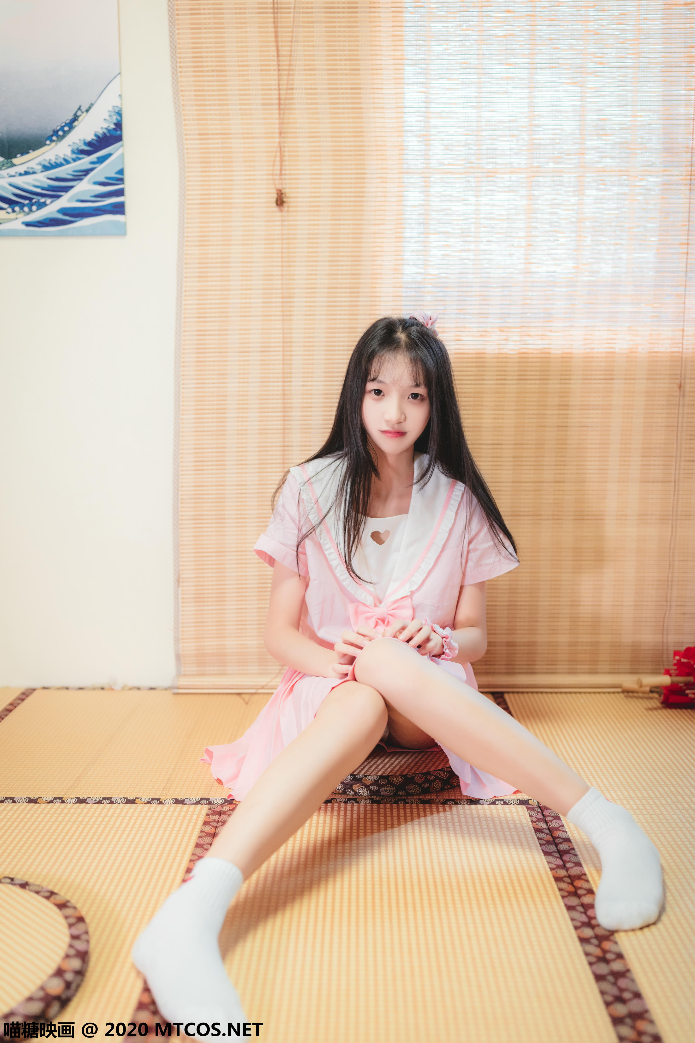 [喵糖映画] VOL.087 日系粉色JK[41P／816MB]_第2集