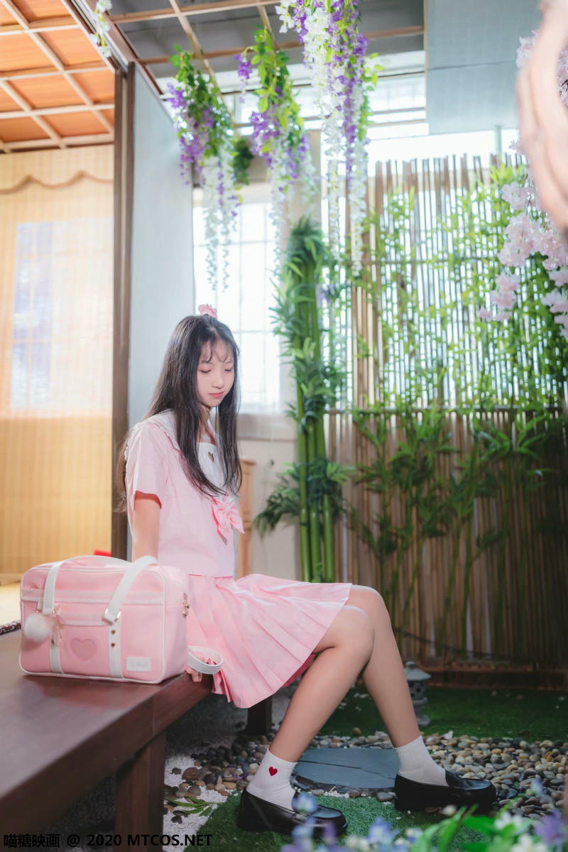 [喵糖映画] VOL.087 日系粉色JK[41P／816MB]_第1集