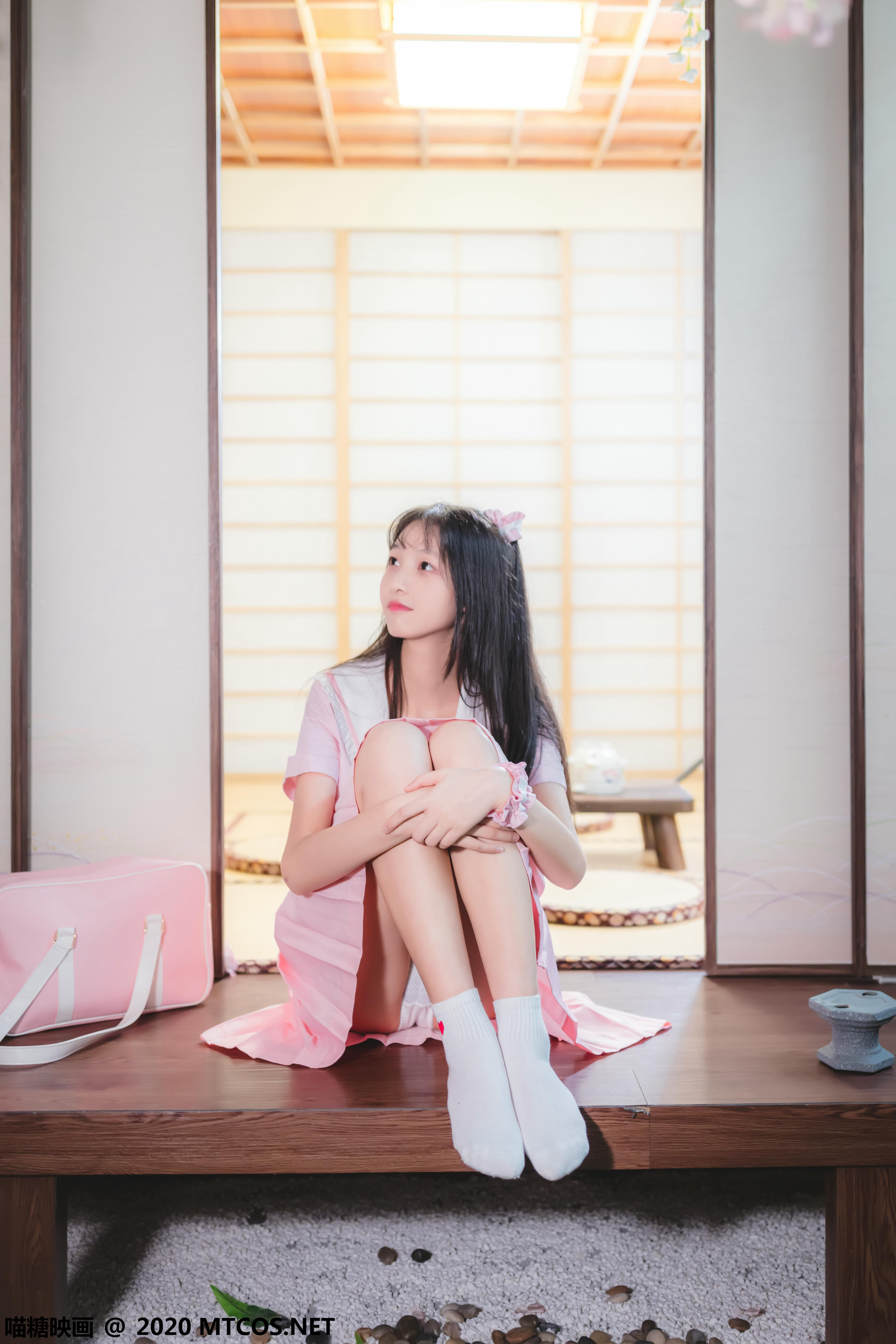 [喵糖映画] VOL.087 日系粉色JK[41P／816MB]_第2集