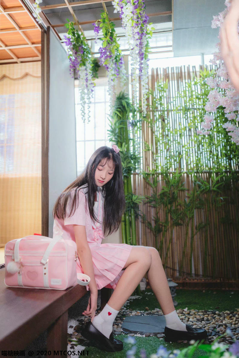 [喵糖映画] VOL.087 日系粉色JK[41P／816MB]_第1集