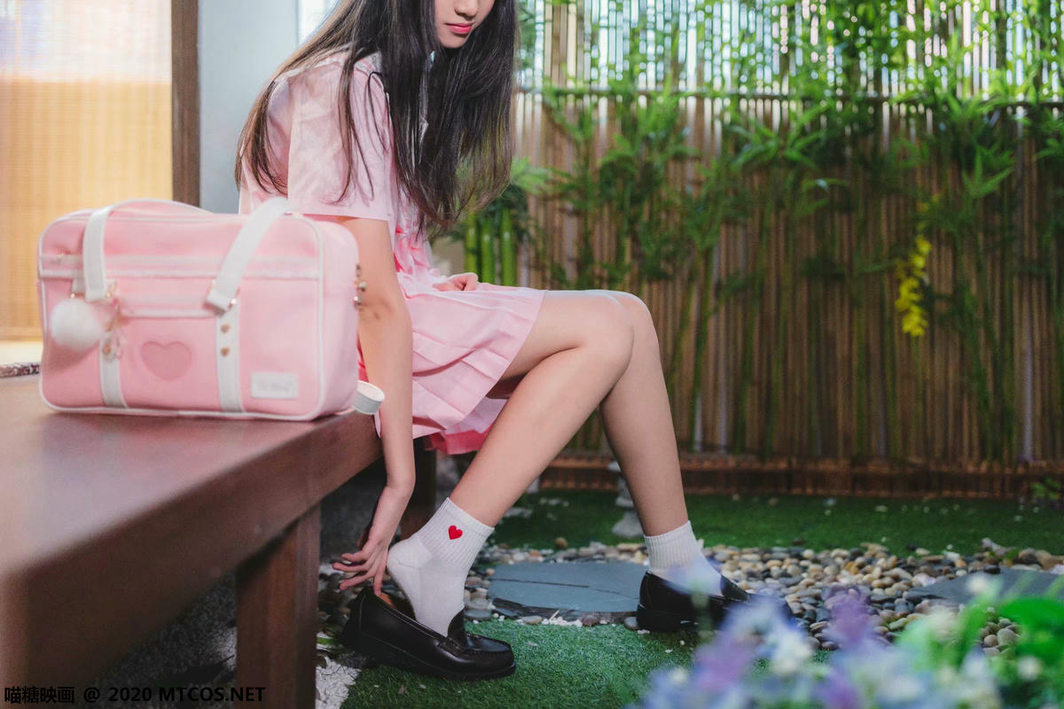 [喵糖映画] VOL.087 日系粉色JK[41P／816MB]_第1集