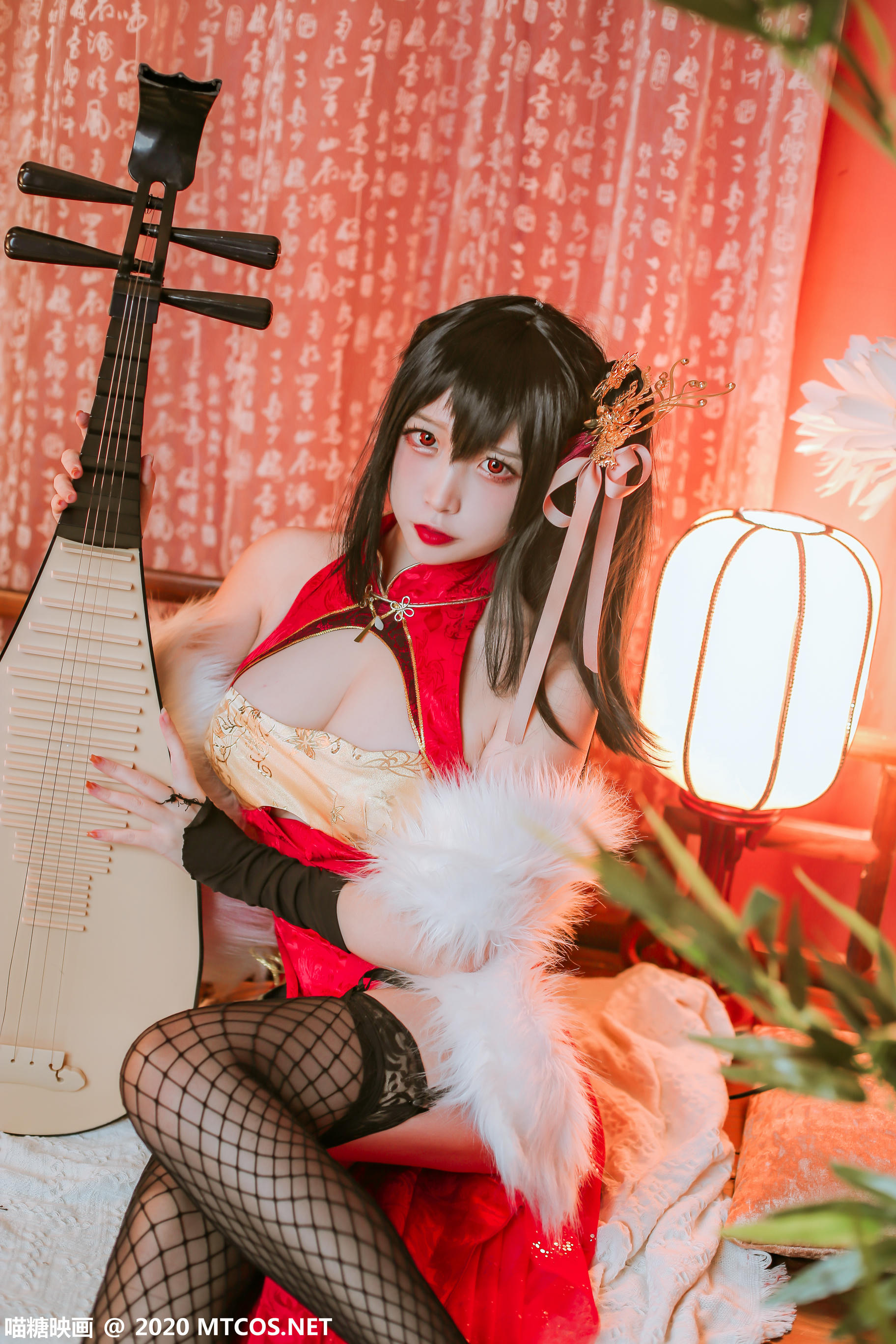 [喵糖映画] HML.018 碧蓝大凤旗袍[41P／592M]_第1集