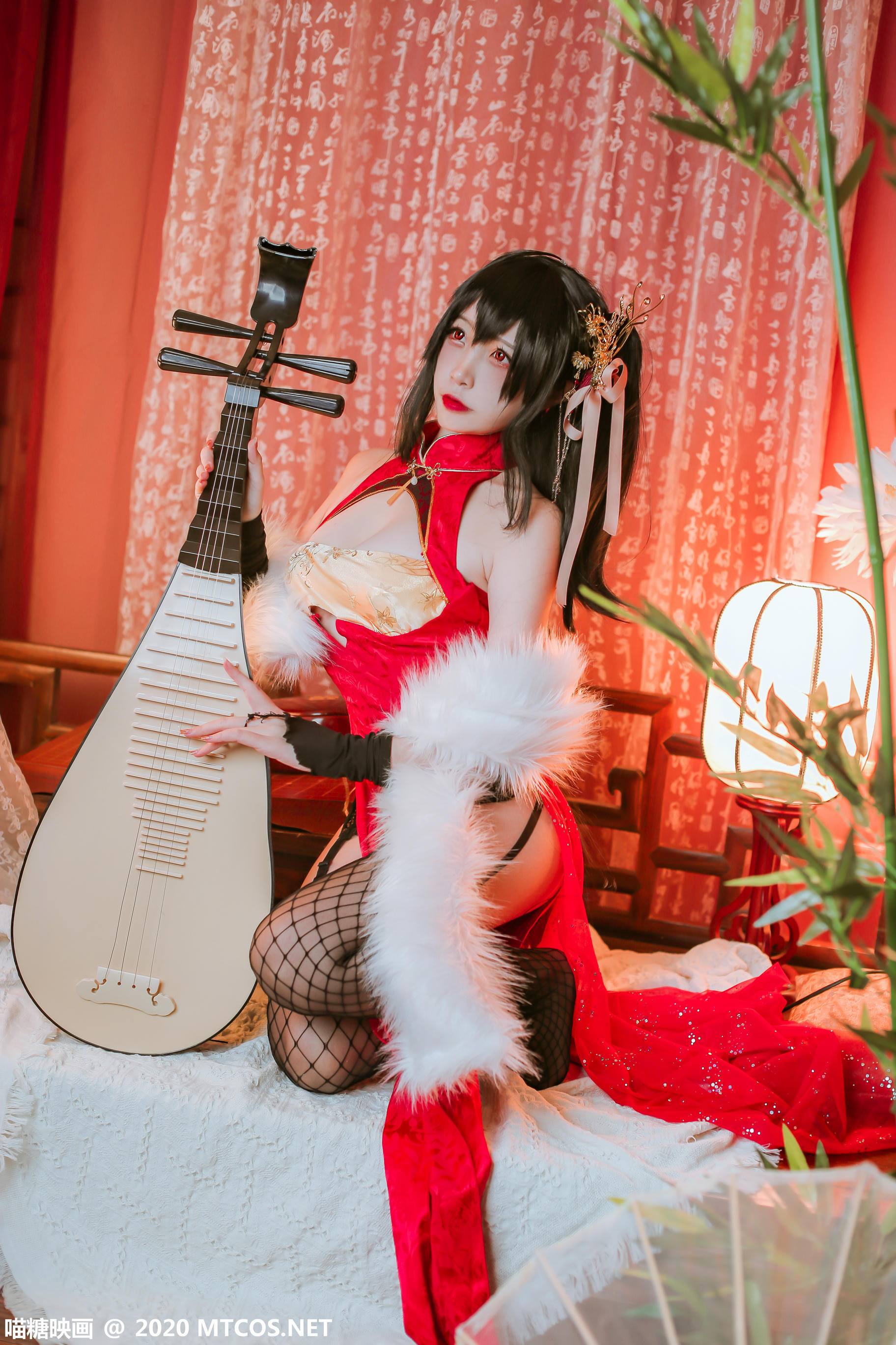 [喵糖映画] HML.018 碧蓝大凤旗袍[41P／592M]_第1集