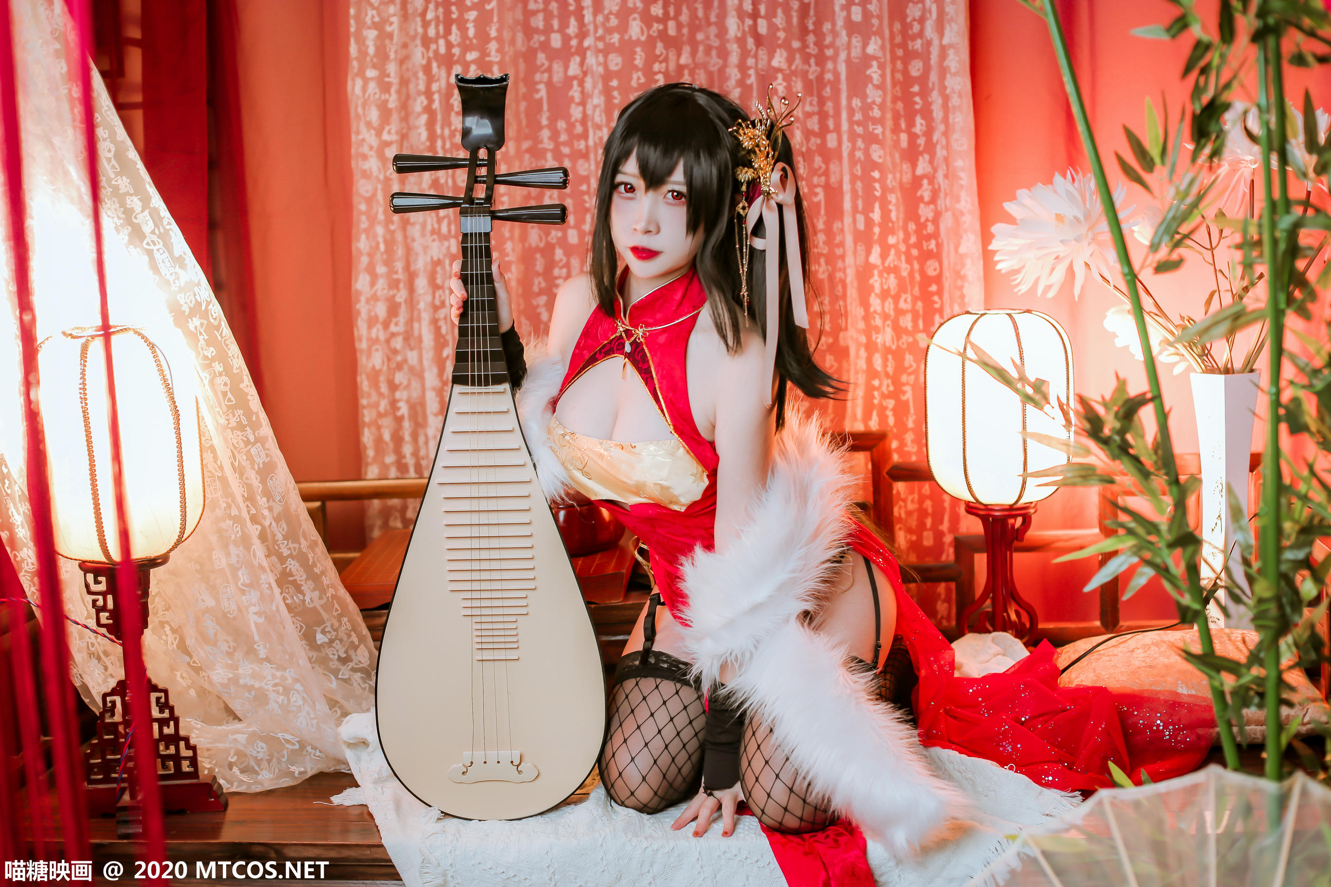 [喵糖映画] HML.018 碧蓝大凤旗袍[41P／592M]_第1集