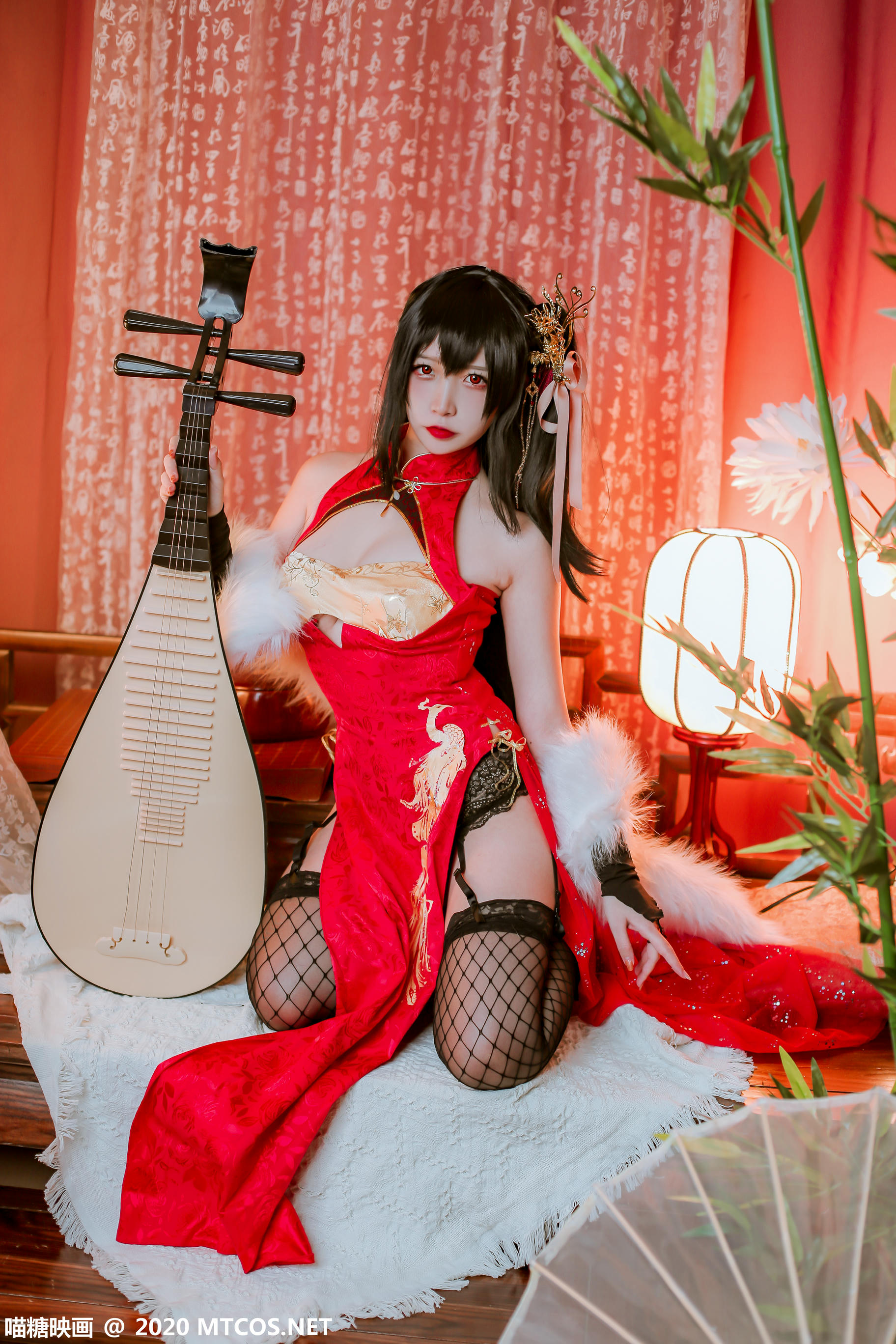 [喵糖映画] HML.018 碧蓝大凤旗袍[41P／592M]_第1集