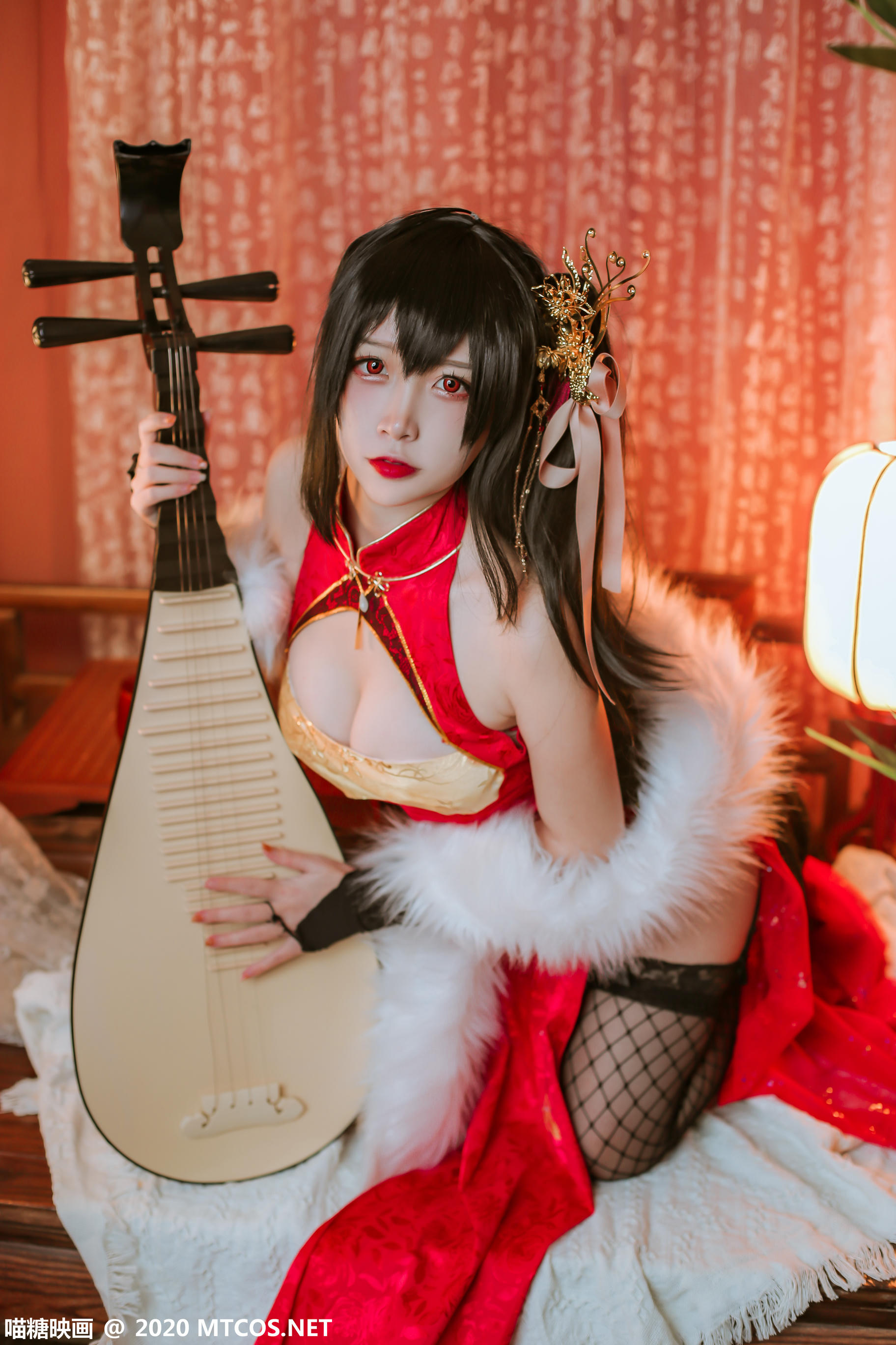 [喵糖映画] HML.018 碧蓝大凤旗袍[41P／592M]_第1集