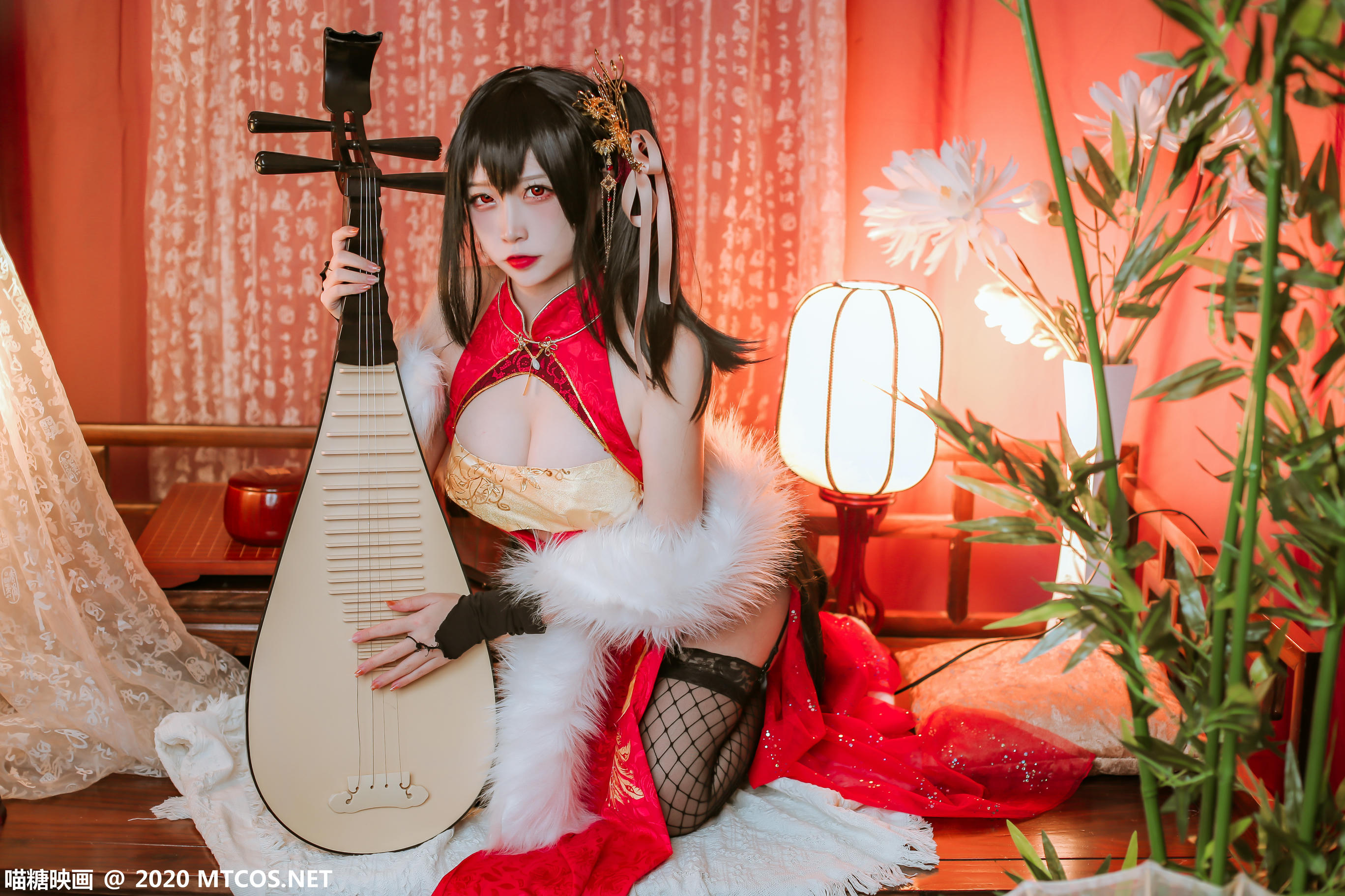 [喵糖映画] HML.018 碧蓝大凤旗袍[41P／592M]_第1集