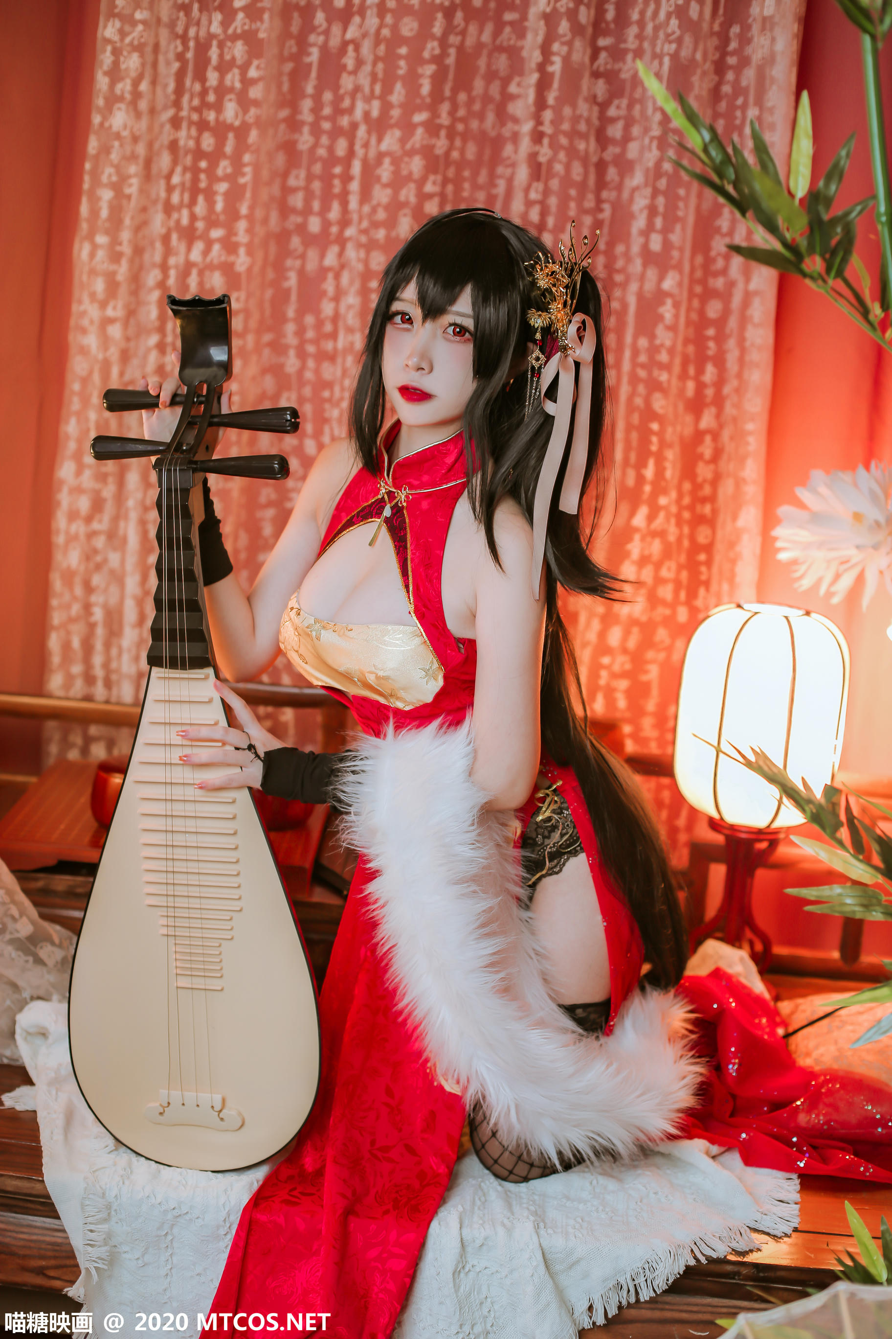 [喵糖映画] HML.018 碧蓝大凤旗袍[41P／592M]_第1集