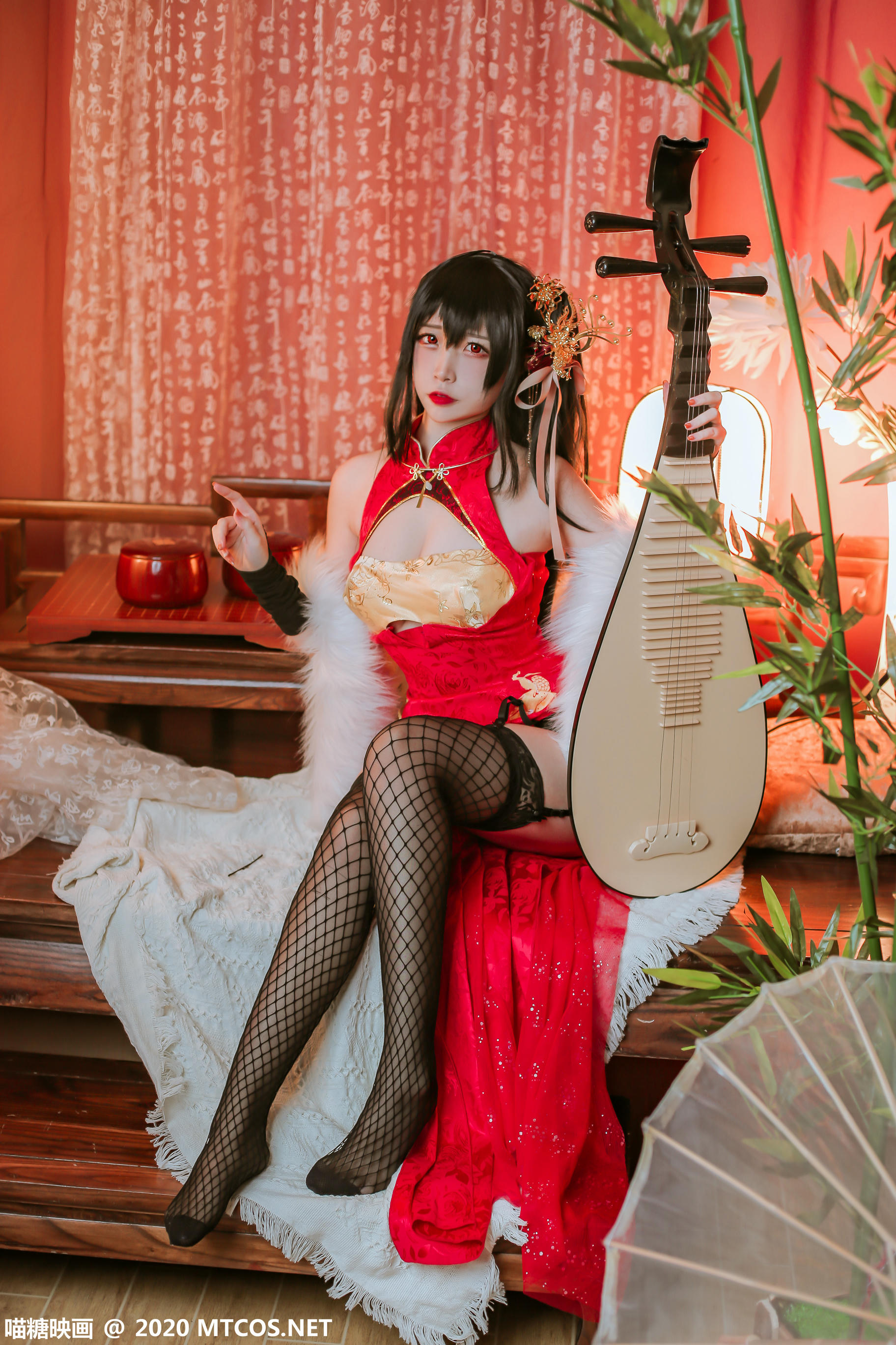 [喵糖映画] HML.018 碧蓝大凤旗袍[41P／592M]_第1集