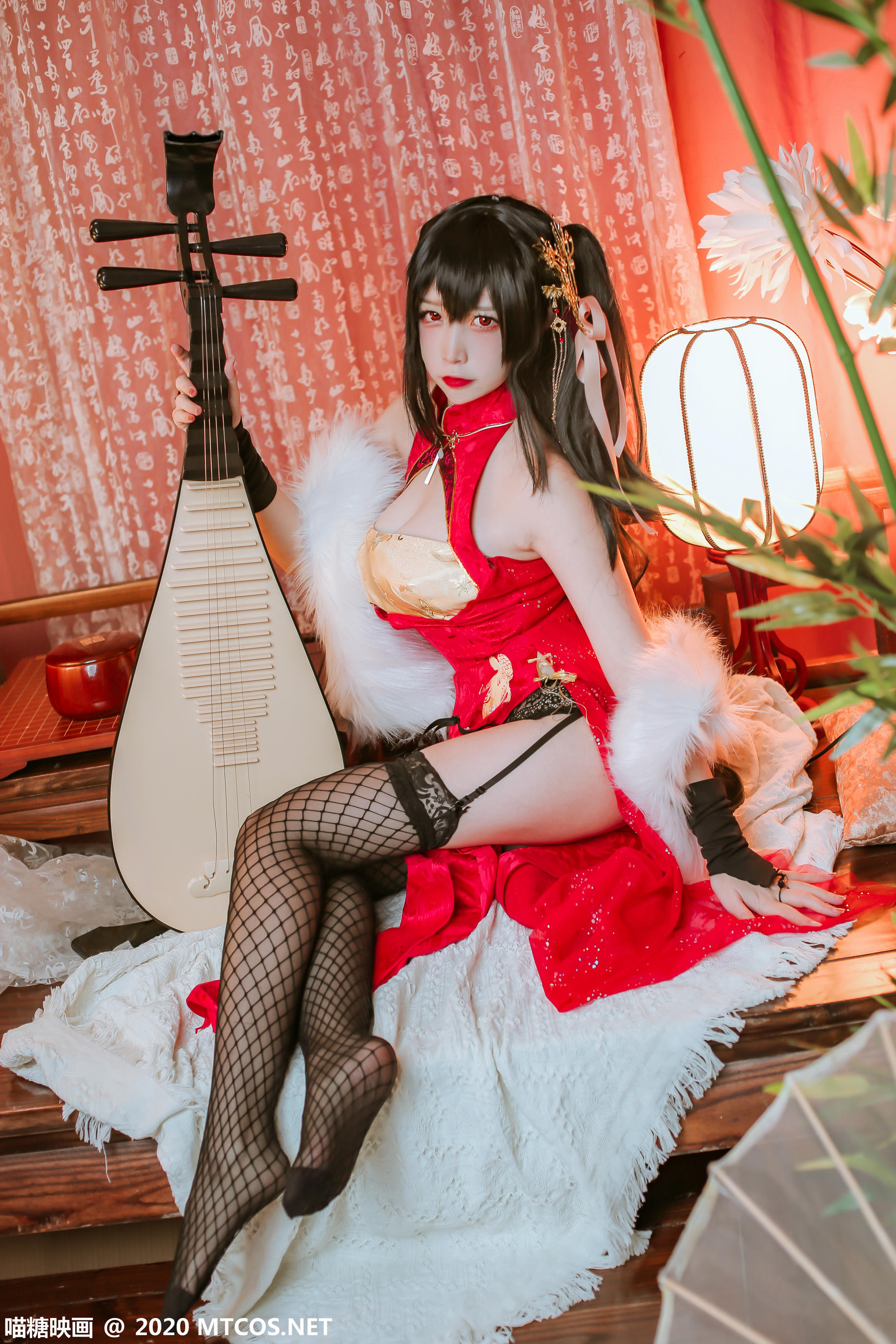 [喵糖映画] HML.018 碧蓝大凤旗袍[41P／592M]_第2集