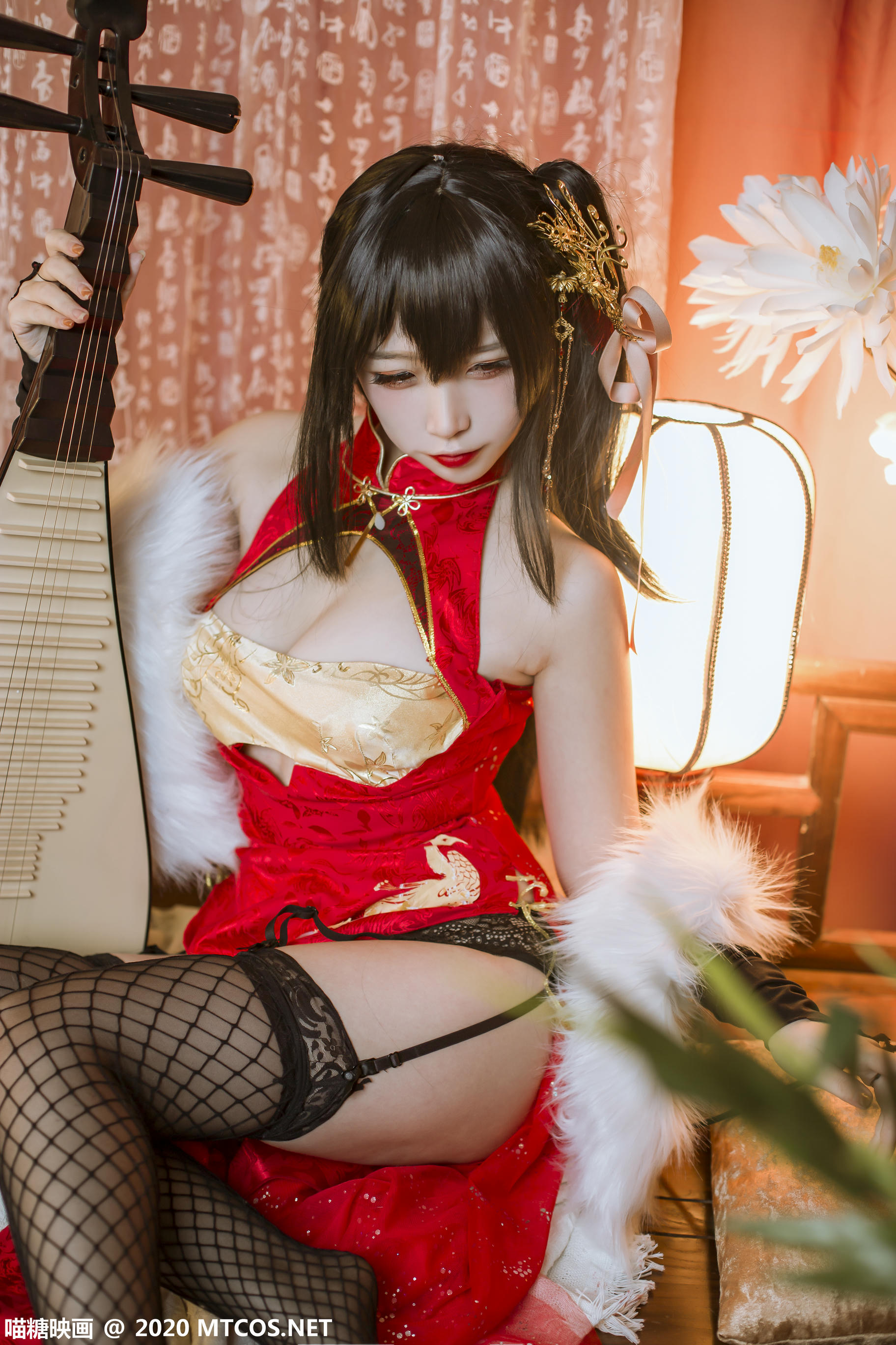 [喵糖映画] HML.018 碧蓝大凤旗袍[41P／592M]_第2集